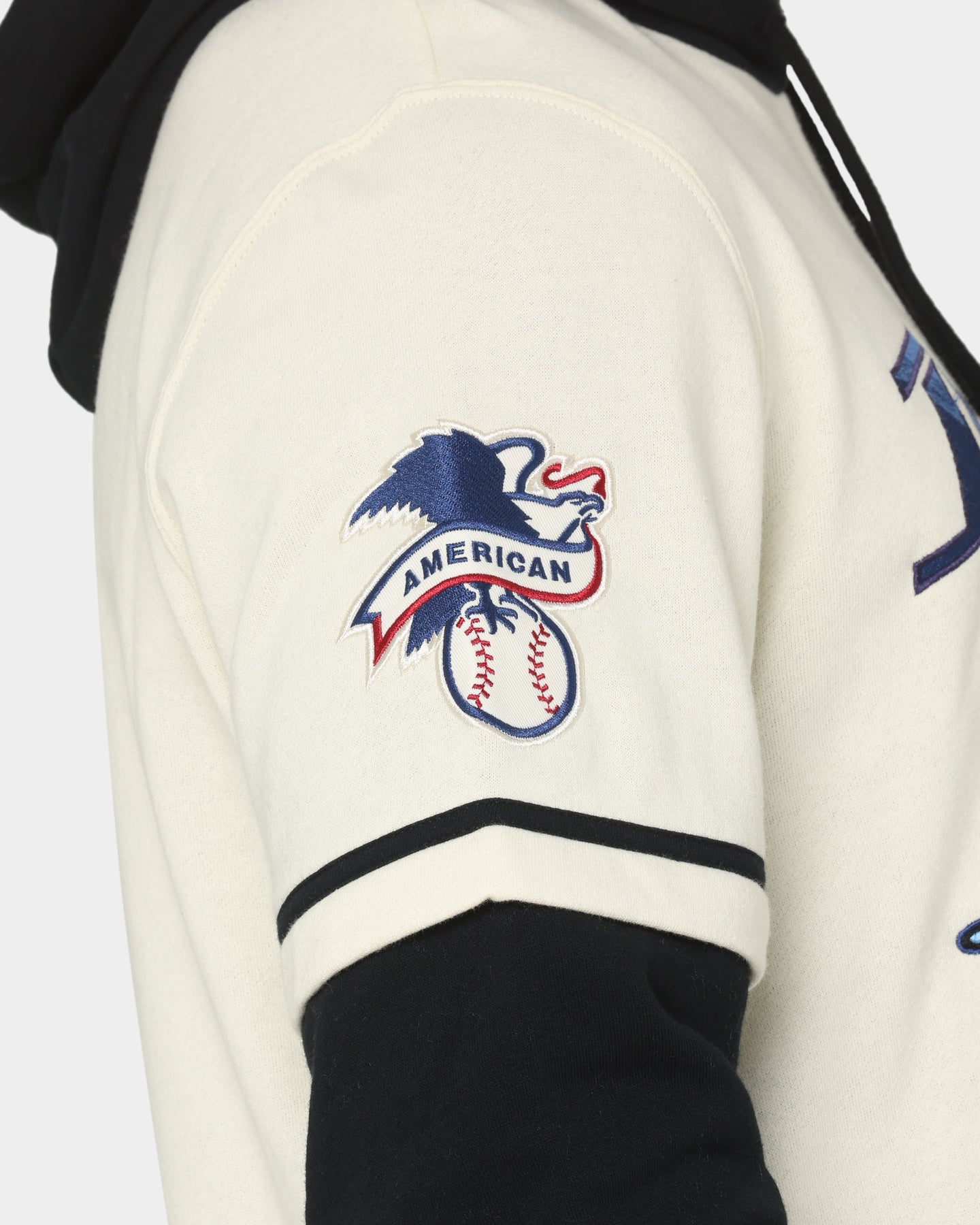 47 Brand Tampa Bay Rays Shortstop Hoodie Cream - MLB Fan Apparel for Men & Women - Perfect for Baseball Games, Casual Wear & Sports Events