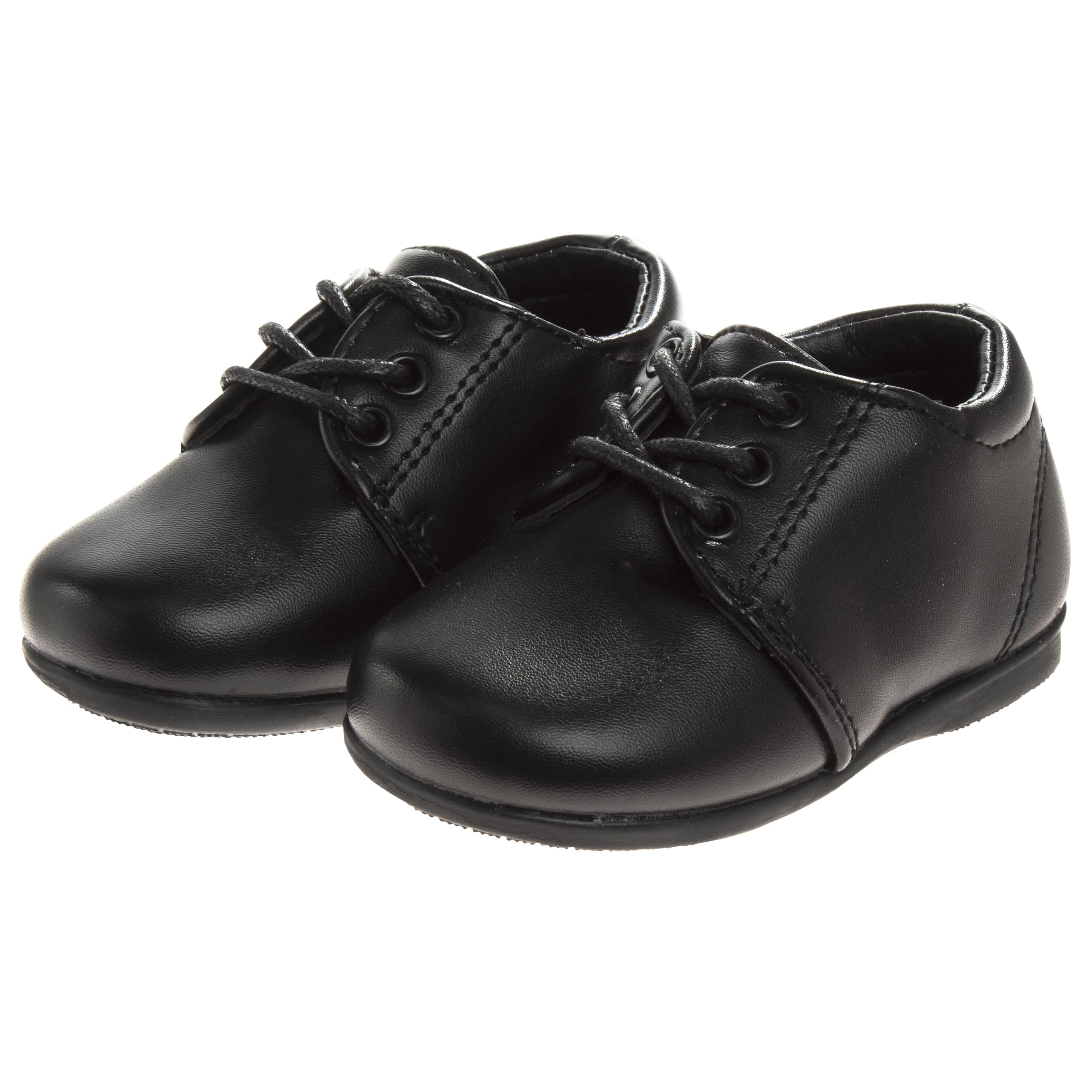 Josmo Baby Boys' Dress Shoes - Casual Leatherette Derby Walking Shoes for Infant & Toddler | Formal & Playtime Outfits | First Walkers, Church, Weddings & Special Occasions