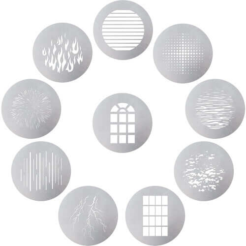 Aputure Spotlight 10-Piece Gobo Kit - Professional Lighting Accessories for Photography & Videography - Perfect for Studio, Theater, and Event Lighting