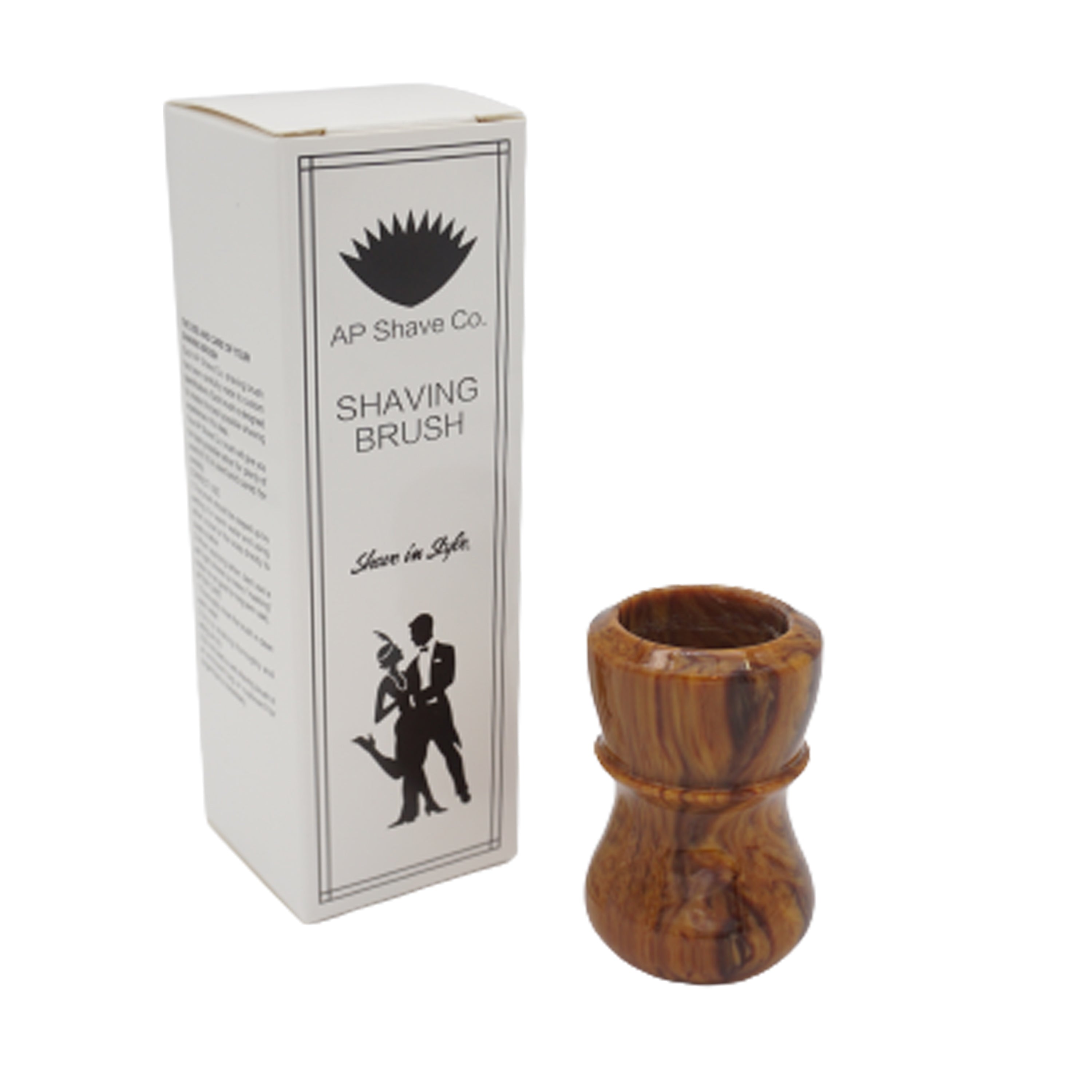 Premium Briar Wood Handcrafted Shaving Brush Handle - Fits 24mm & 26mm Knots - Perfect for Wet Shaving & Grooming Gifts for Men