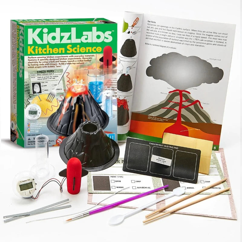 Kidz Labs Kitchen Science Kit - Fun STEM Educational Toys for Kids - Perfect for Home Science Experiments & Learning Activities