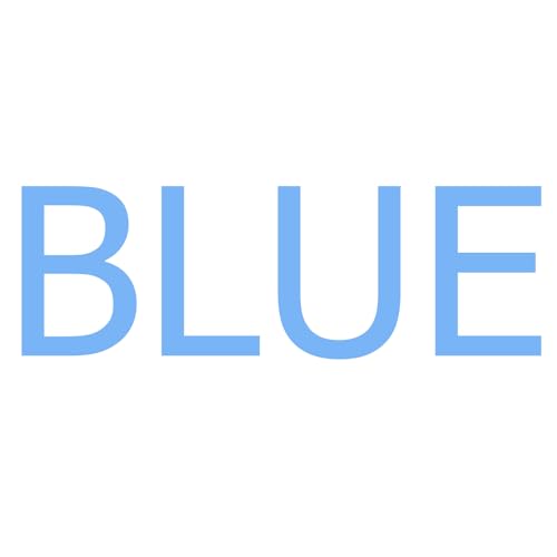 Blue on White