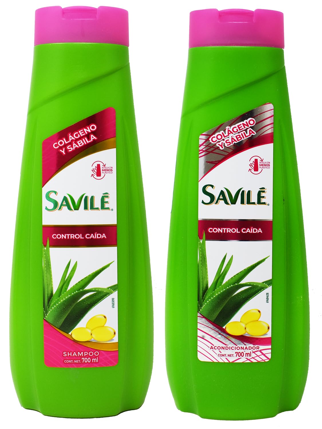 Savile Aloe Vera Collageno Anti Hair Loss Shampoo & Conditioner Set - 750ml for Thicker, Healthier Hair | Stops Hair Fall & Promotes Growth | Perfect for Daily Hair Care Routine