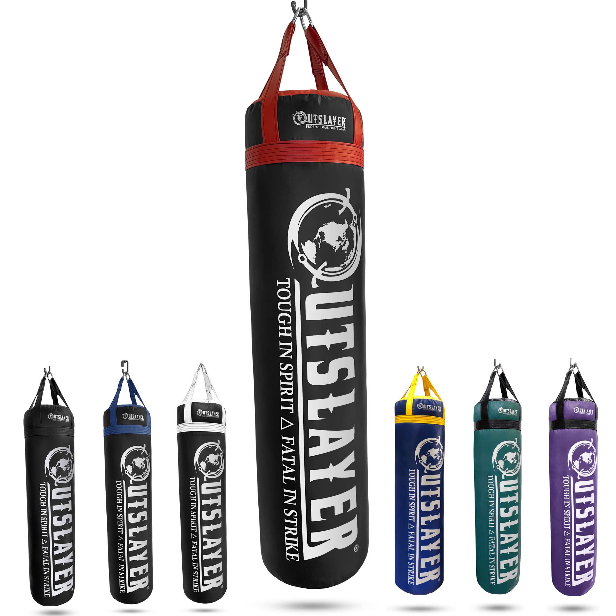 100 lbs Heavy Duty Filled Punching Bag for Boxing, MMA, Kickboxing & Martial Arts Training | USA Made | Perfect for Home Gym, Garage & Professional Dojo Workouts