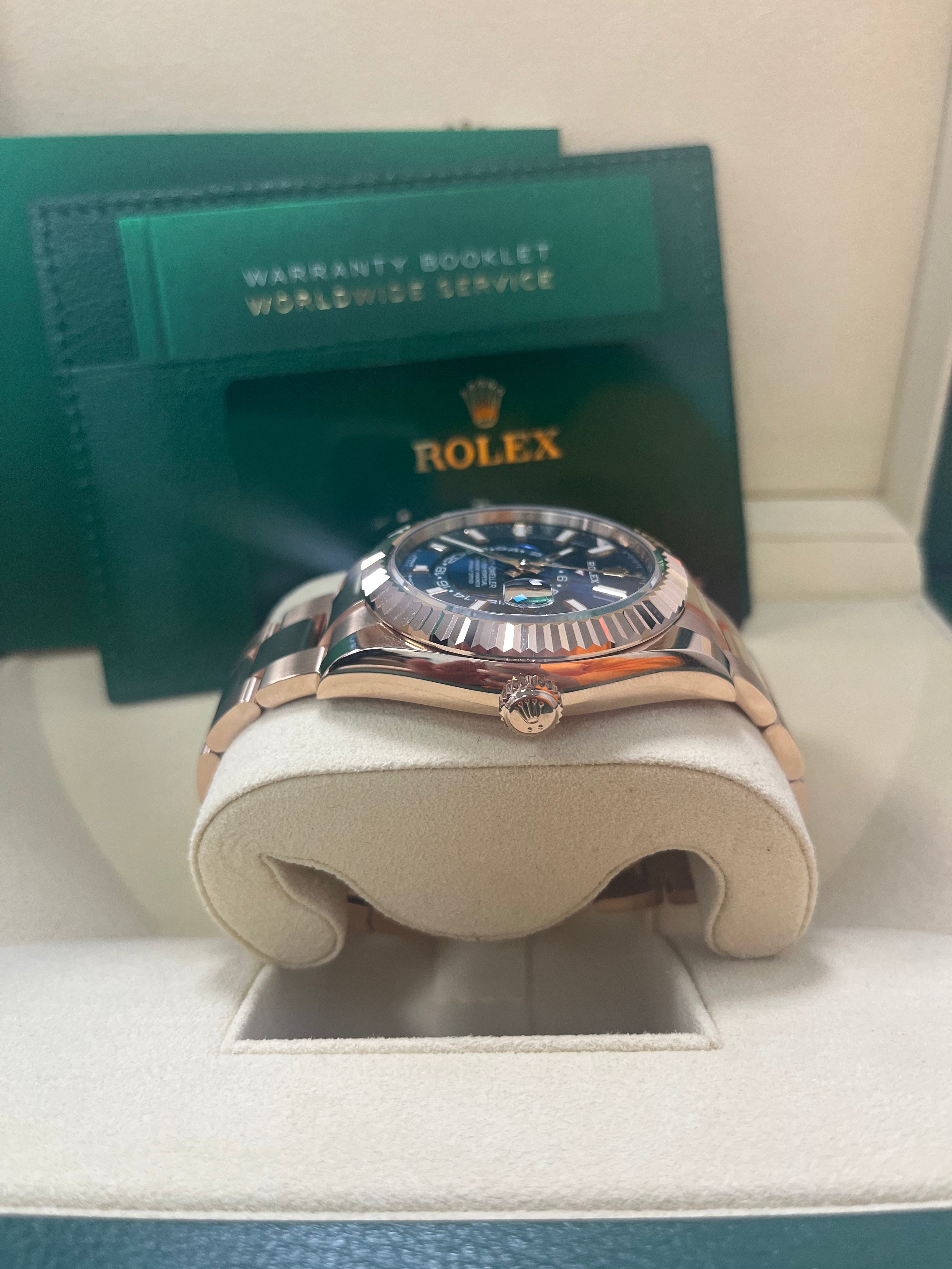 Rolex Sky-Dweller Men's Watch with Blue Dial & Oyster Bracelet - Ref. 336935 | Luxury Automatic Watch for Business, Travel & Special Occasions