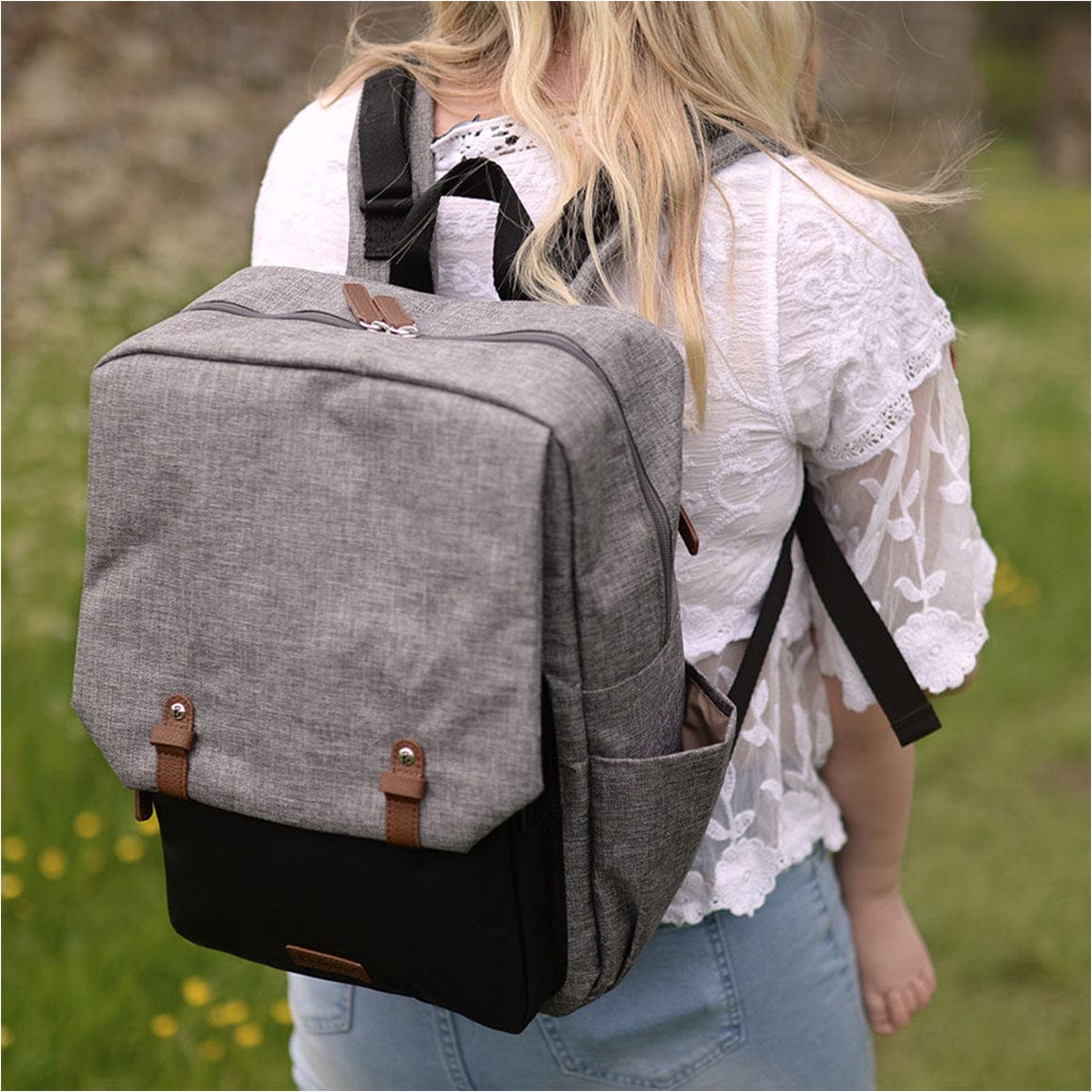 Babymel George Eco-Friendly Diaper Bag for Moms - Waterproof & Stylish Baby Essentials Organizer - Perfect for Travel, Daycare & On-the-Go Parenting