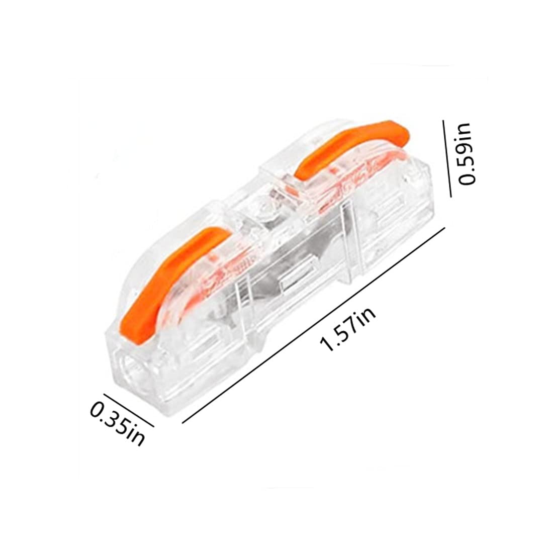 20-Piece Lever Nut Wire Connectors - 1-to-1 Quick Connect Terminal Blocks for Junction Box Wiring | Compact Electrical Connectors for Home DIY, Electrical Projects & Professional Installations
