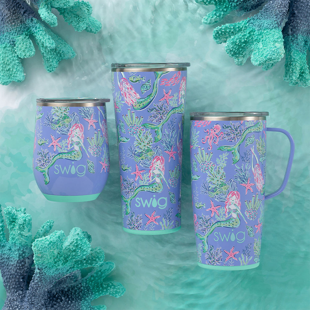 22oz Under the Sea Themed Insulated Travel Mug - Leak Proof Stainless Steel Coffee Tumbler for Hot & Cold Drinks - Perfect for Commuting, Camping & Beach Trips