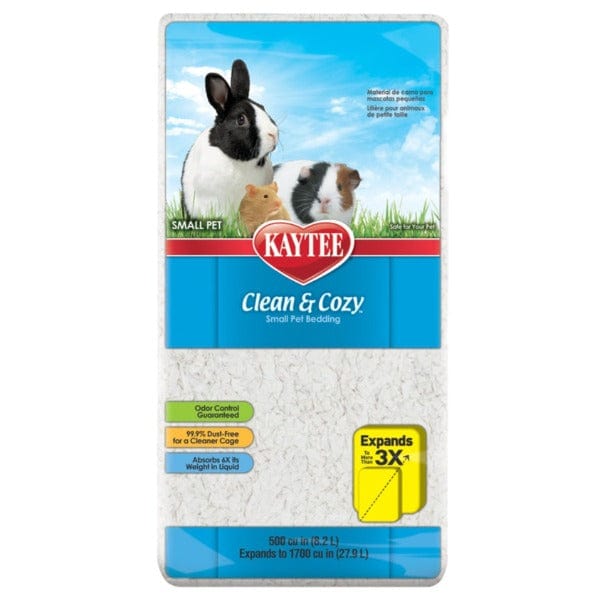 Kaytee Clean & Cozy White Small Animal Bedding - Ultra Absorbent & Odor Control for Hamsters, Guinea Pigs & Rabbits - Perfect for Cages, Habitats & Pet Homes