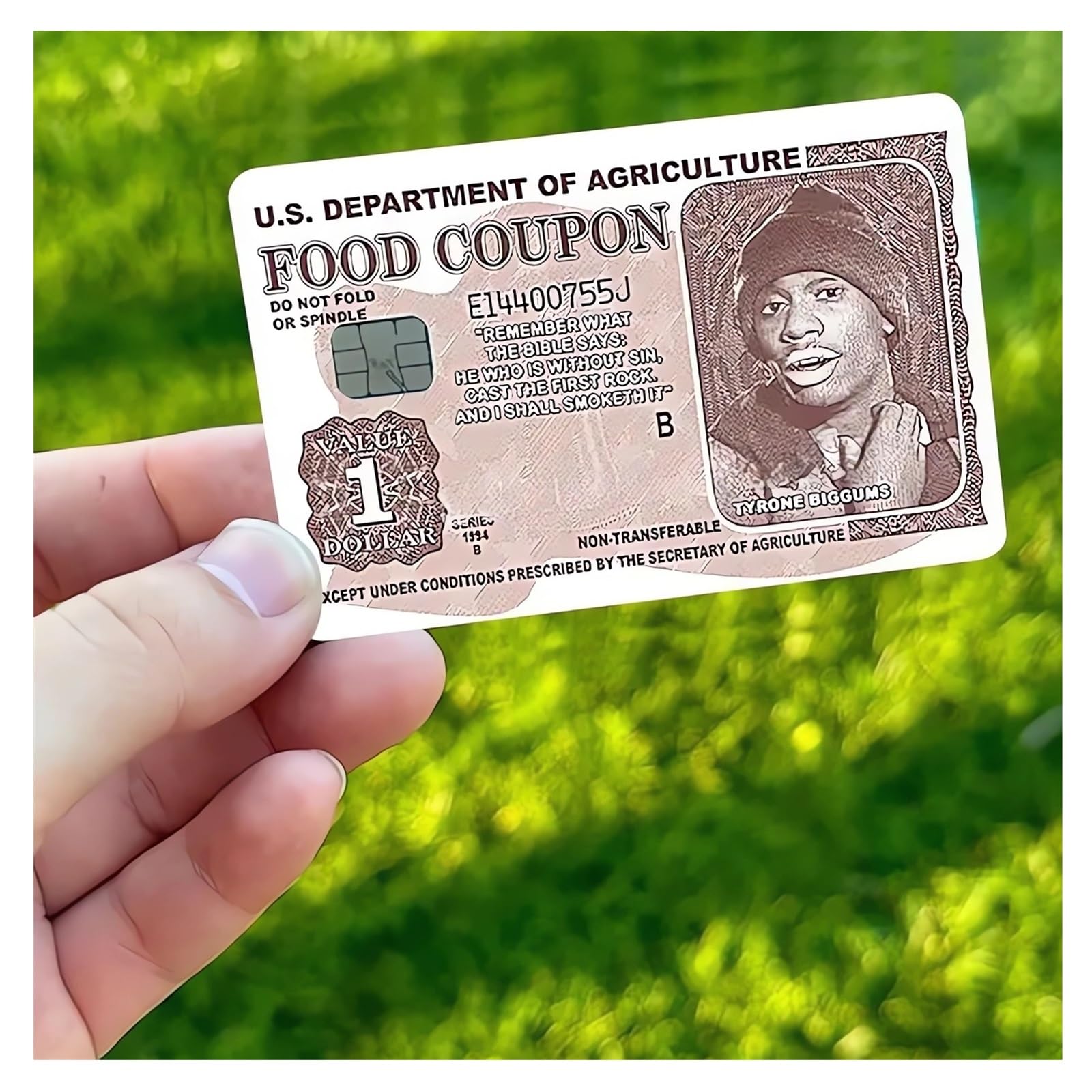 Funny Tyrone Biggums Debit Card Stickers (3PCS) - 2024 New Anime Food Coupon Credit Card Skins with Chip, Bank Card Skin Decals for Visa/Mastercard - Perfect for Gifts, Prank Gags & Personalizing Your Wallet
