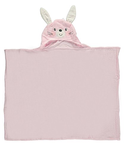 Soft Pink Baby Bath Wrap Hooded Towel - One Size for Newborns & Toddlers - Perfect for Bath Time, Swimming & Spa Days