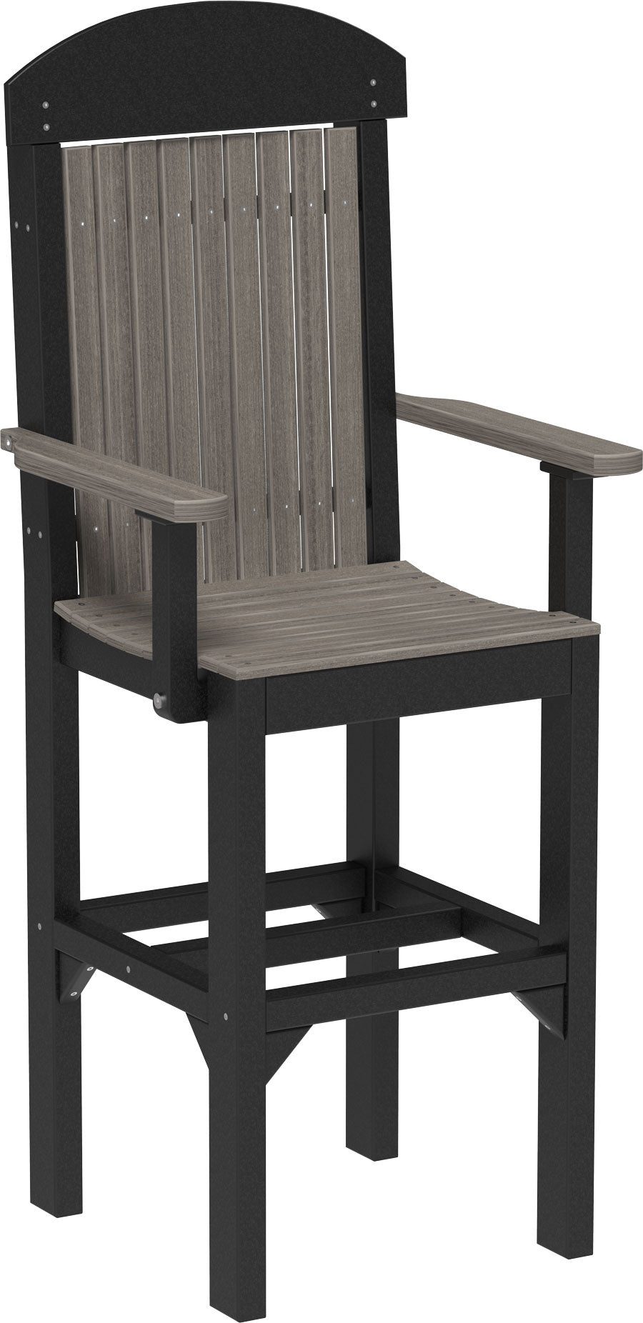 LuxCraft Classic Bar Height Arm Chair - Modern Dining & Kitchen Counter Stool for Home, Bar, Restaurant & Office Use