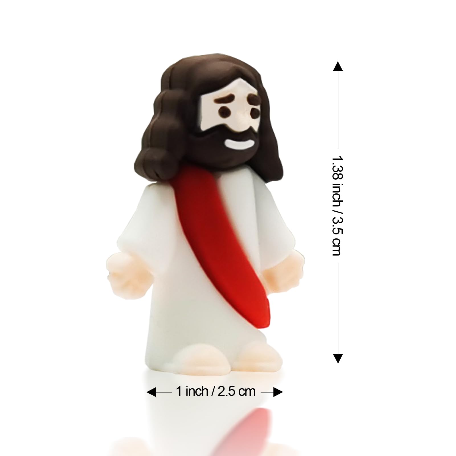 50 Pcs Mini Jesus Figurines Toys - Religious Party Favors, Easter Egg Stuffers & Christian Gift Ideas for Kids, Home Decor, Nativity Scenes & Bible Study Visual Aids
