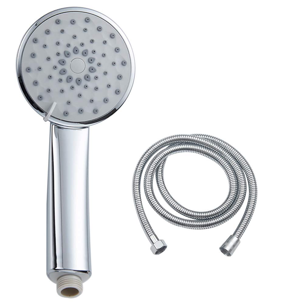 High Pressure Handheld Shower Head with Hose - Adjustable Water Saving Showerhead for Bathroom, Dorm, RV & Home Use - Perfect for Relaxation & Water Conservation