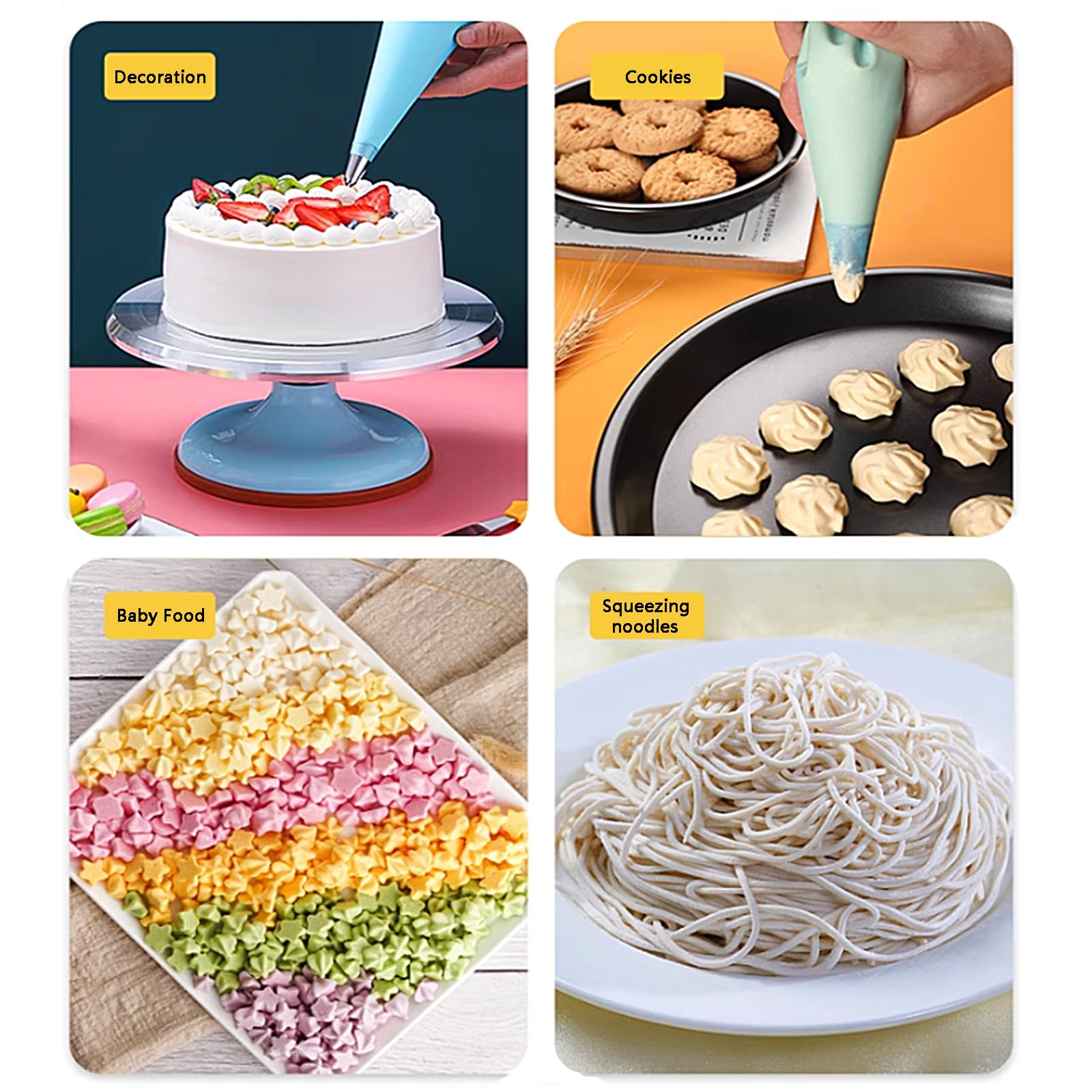 100pcs 8 Inch Disposable Mini Piping Bags for Cake Decorating - Pastry & Icing Bags for Cream Frosting, Cupcakes, Cookies & Dessert Decoration - Perfect for Birthday Parties, Baking Classes & Home Baking