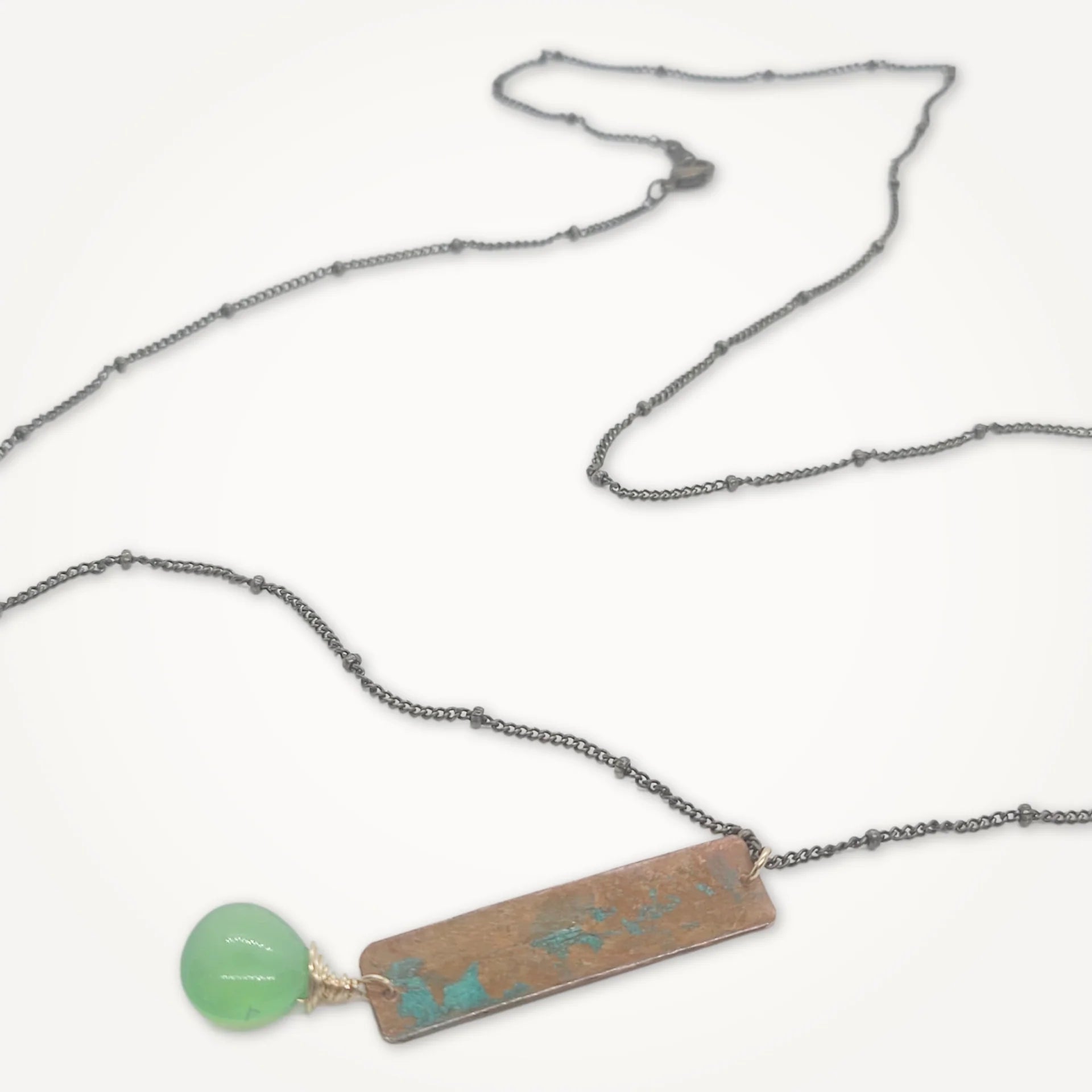 Elegant Copper Column Necklace for Women - Handmade Boho Jewelry - Perfect for Everyday Wear, Parties & Gifts