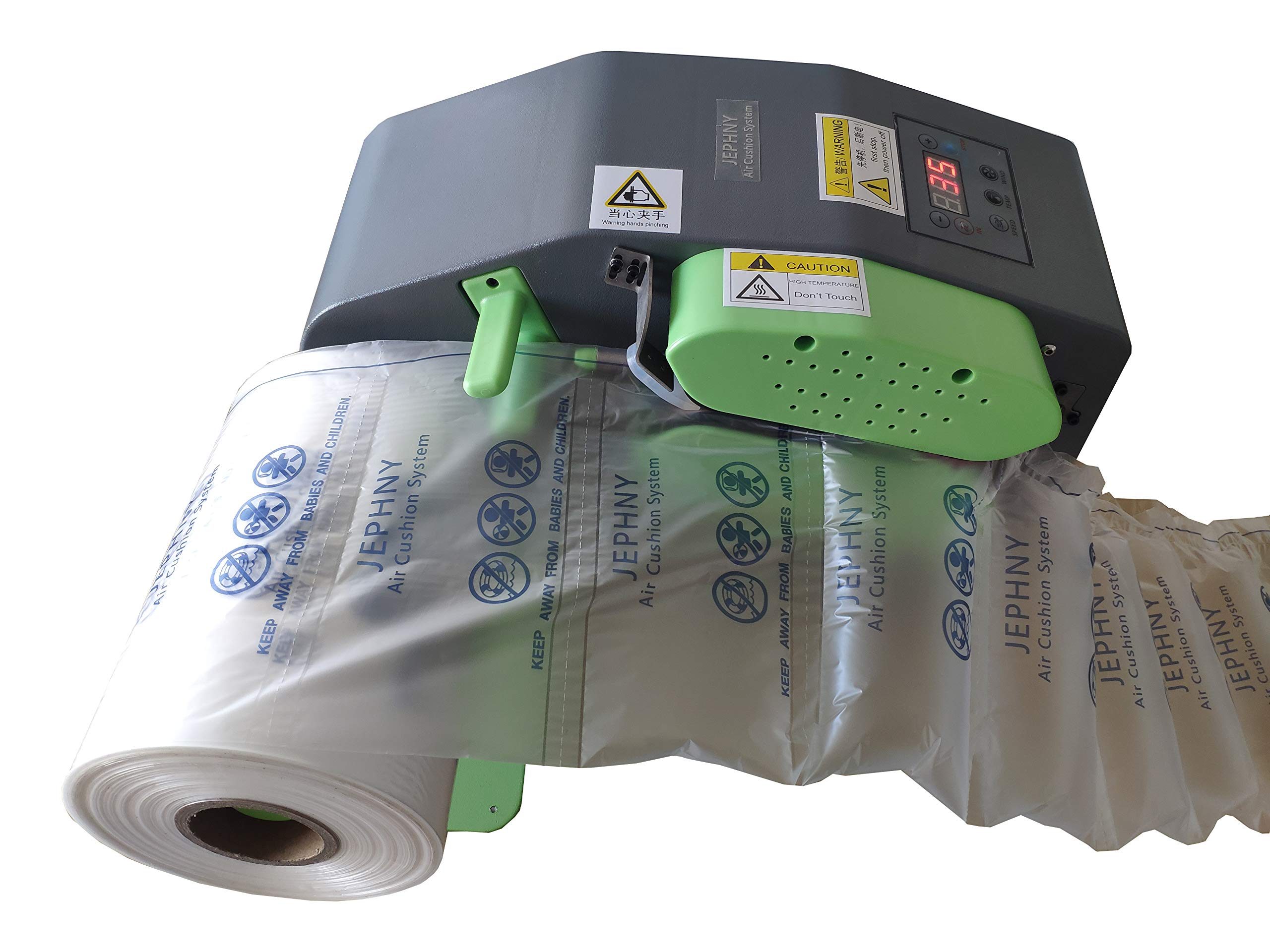 Super Fast Air Pillow Maker - Automatic Air Cushion Packing Machine with Free Large Roll of Air Wrap | Perfect for Ecommerce Shipping, Moving & Fragile Item Protection