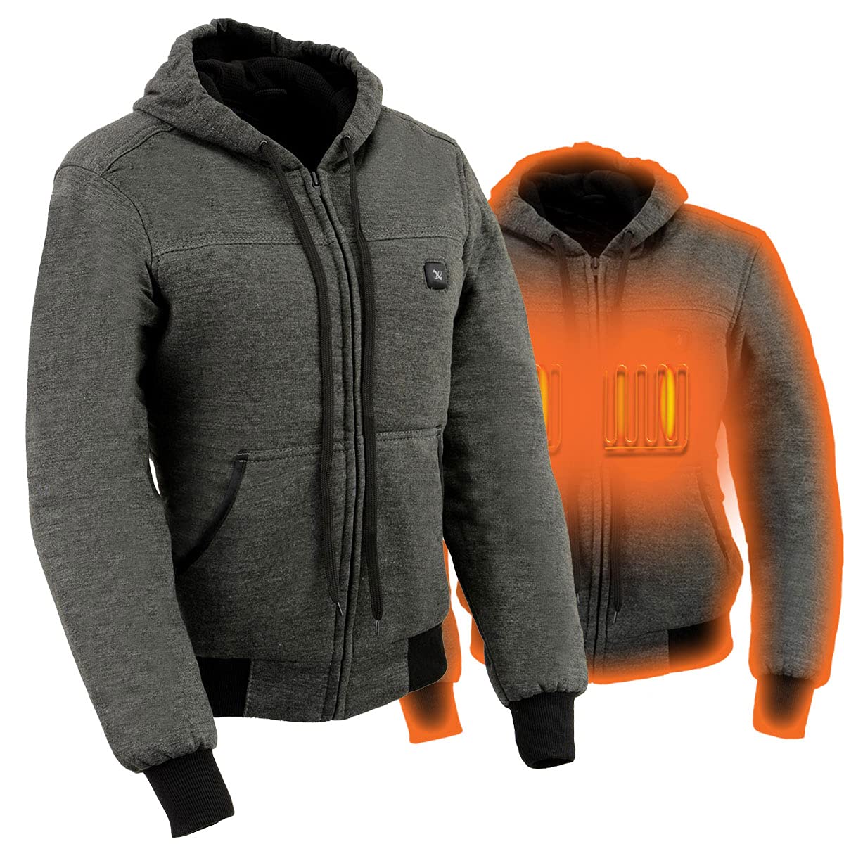 Nexgen Heat Women's NXL2713 Heated Hoodie with Rechargeable Battery - Winter Warm Fleece Jacket for Outdoor Activities, Camping & Cold Weather