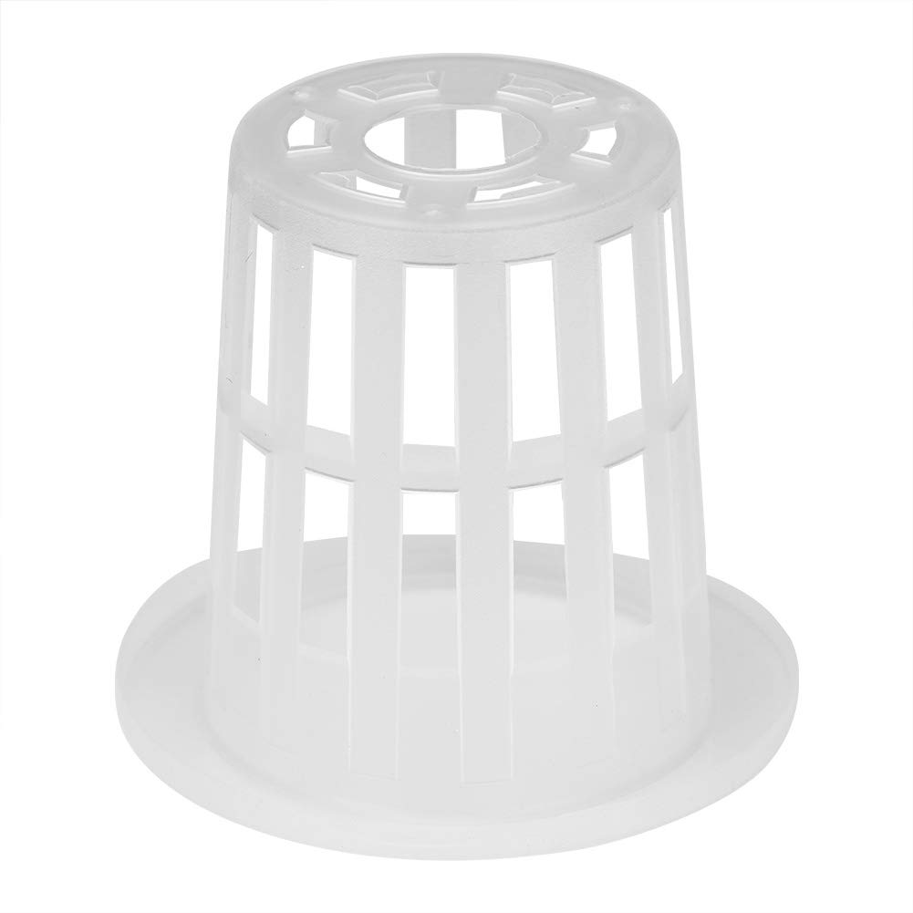 Demeras Safe Hydroponic Basket - Breathable Garden Planting Basket for Hydroponics & Aquaponics Systems - Ideal for Indoor Herb Gardens, Vegetable Growing, and Water Plant Cultivation (White)