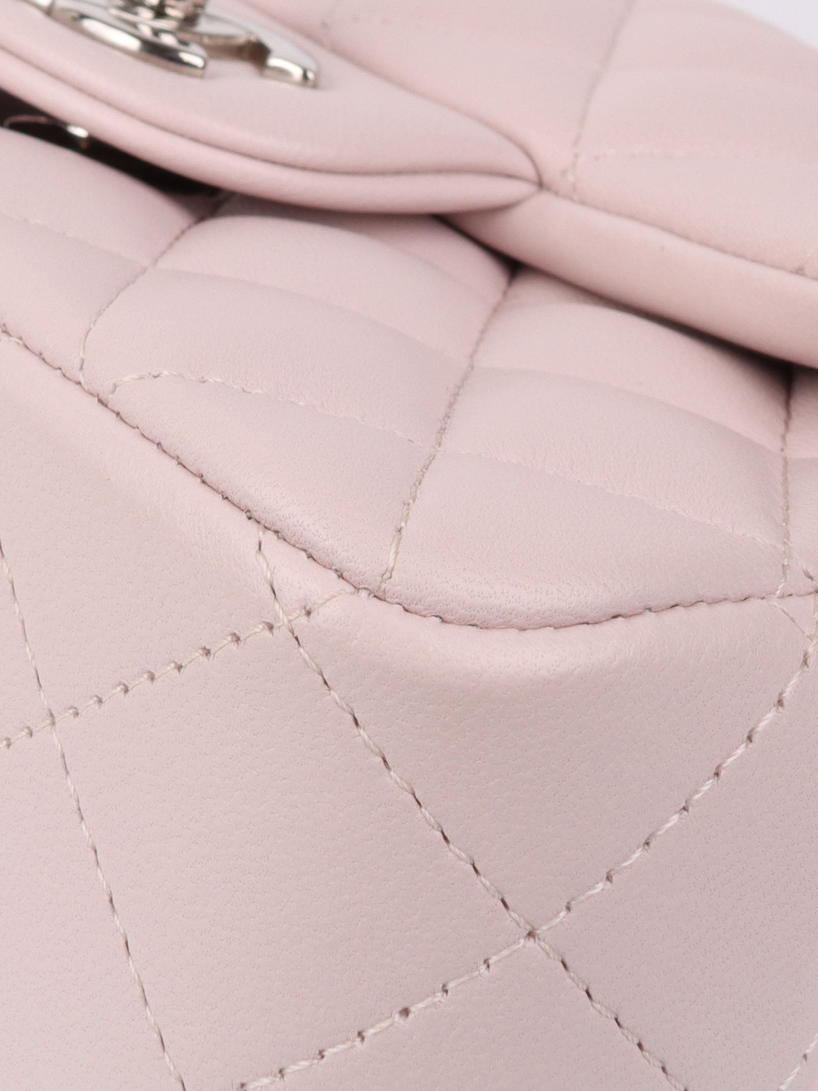 Chanel Mini Square Lilac Classic Flap Bag SHW - Luxury Crossbody Purse for Women | Perfect for Date Night, Parties & Special Occasions