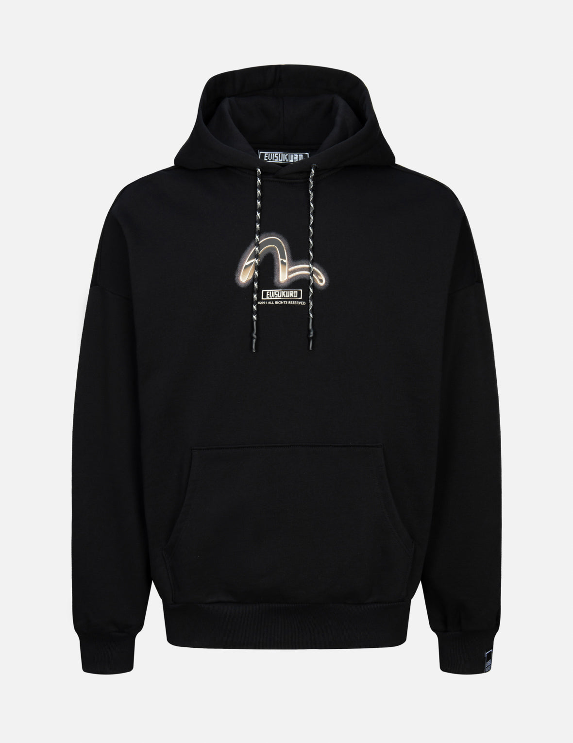 Metallic Effect Logo Print Oversized Hoodie for Men & Women - Trendy Streetwear Fashion for Casual Wear, Gym, and Outdoor Activities