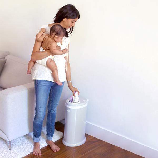 Ubbi Diaper Pail - Odor-Containing Baby Diaper Disposal System for Nursery & Changing Stations | Perfect for Newborns & Toddlers