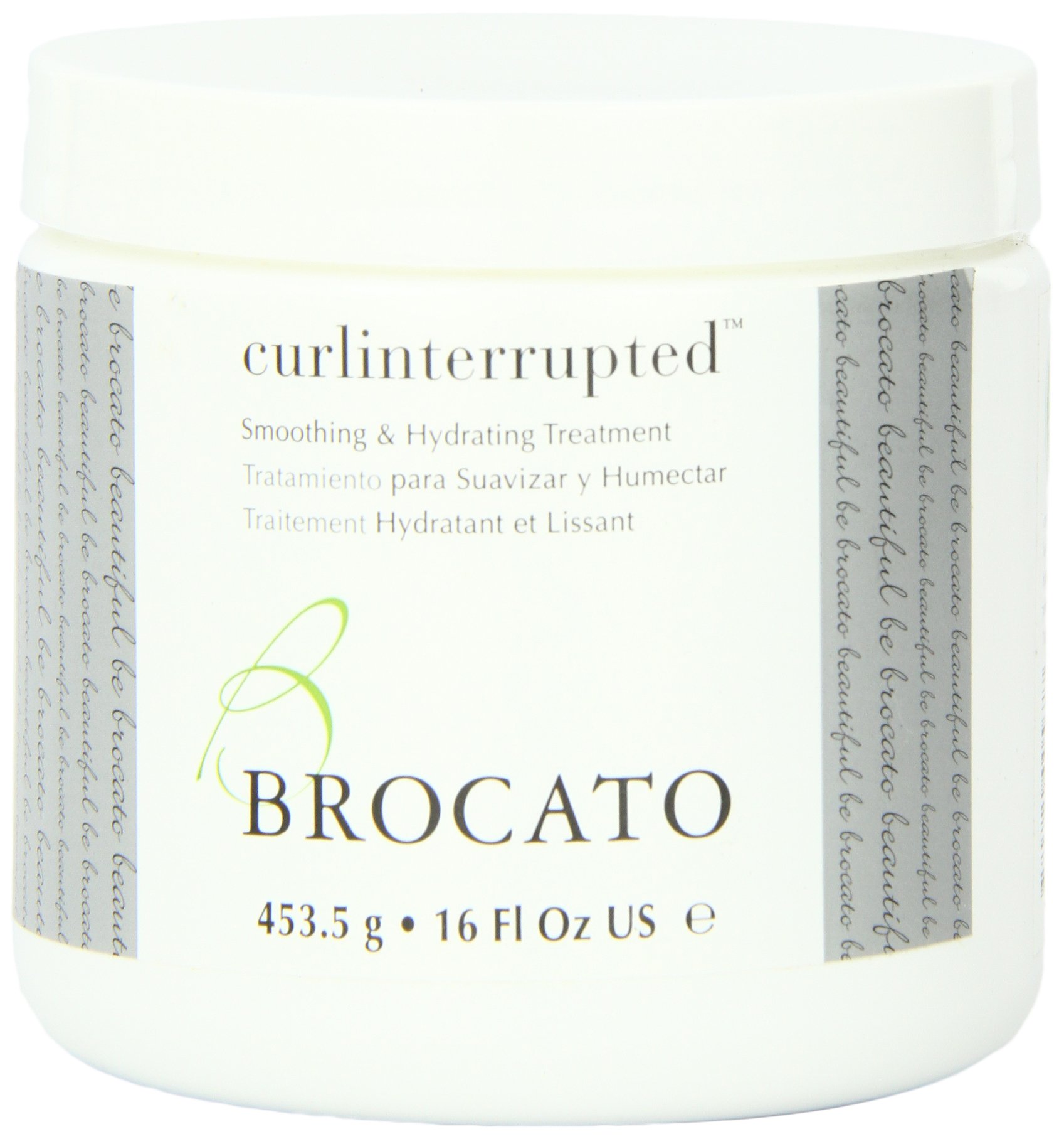 Brocato Curlinterrupted Smoothing & Hydrating Treatment for Curly Hair - 16 oz Leave-In Conditioner | Frizz Control & Moisturizing Hair Care for Dry, Damaged Hair | Salon Quality at Home