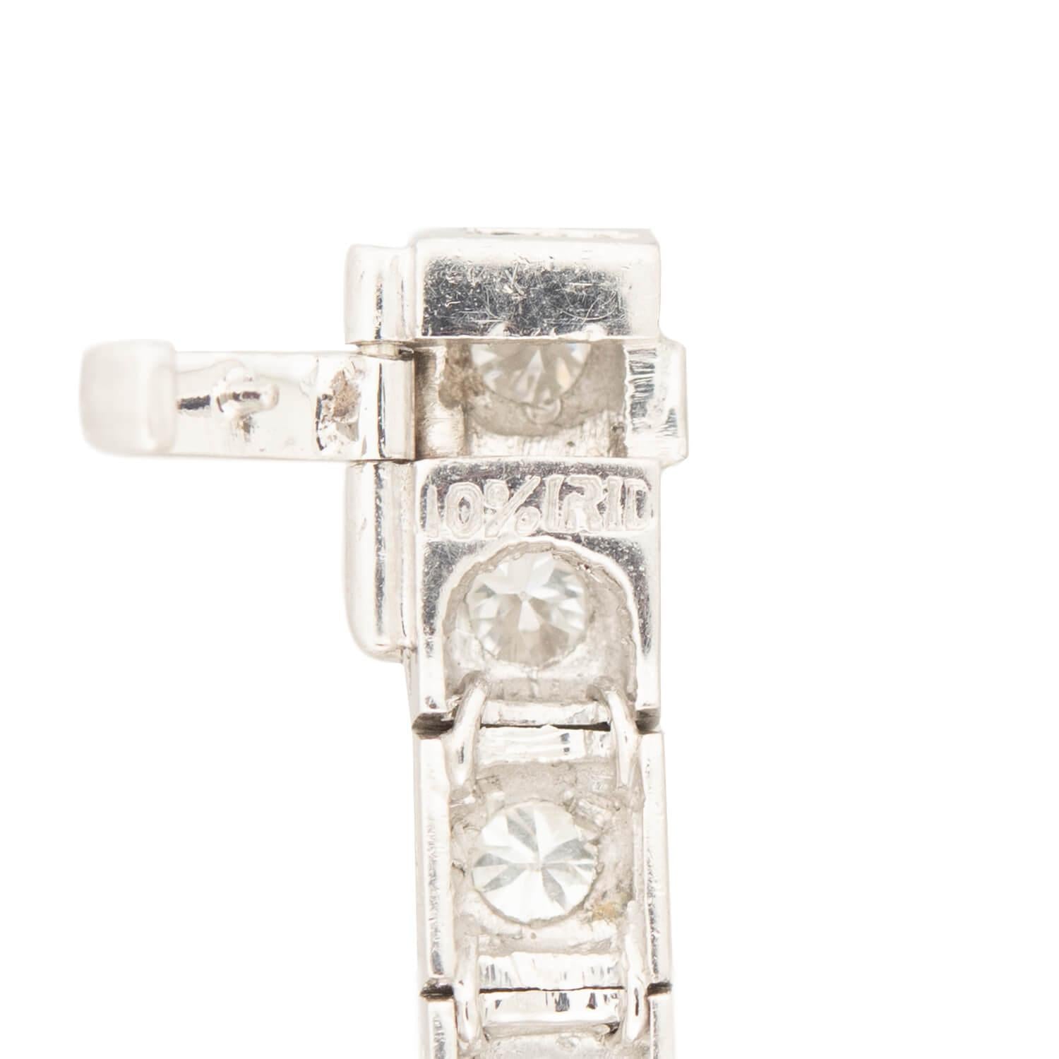 Art Deco Platinum Diamond Tennis Bracelet for Women - Vintage Inspired Elegant Jewelry for Weddings, Parties & Special Occasions