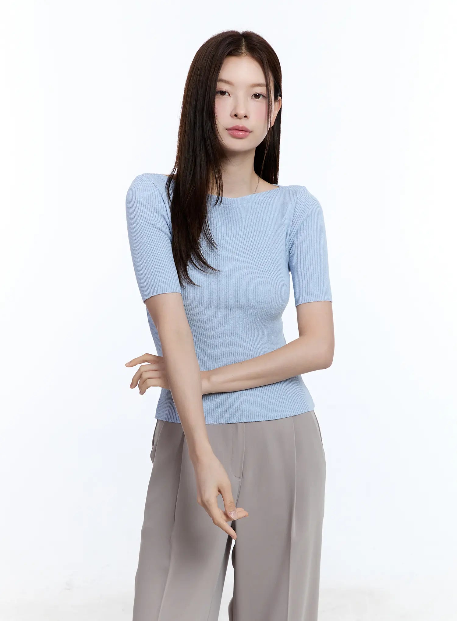 Boat Neck Short Sleeve Sweater for Women - Soft Knit Pullover Top CU513 - Perfect for Casual Outfits, Office Wear & Fall Layering