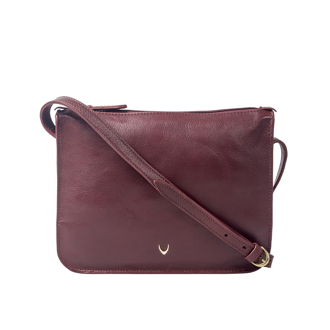 Hidesign Genuine Leather Sling Bag for Women & Men - Stylish Crossbody Shoulder Bag in Red - Perfect for Travel, Work, and Everyday Use