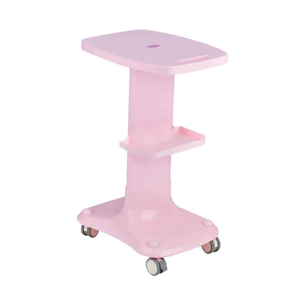 FLYIFE Portable Hand Truck with Wheels and Brake - Adjustable Storage Cart for Kitchen, Salon, Beauty Salon, and Home Use - Mobile ABS Utility Trolley with Locking Casters - Ideal for Organizing Supplies, Tools, and Equipment