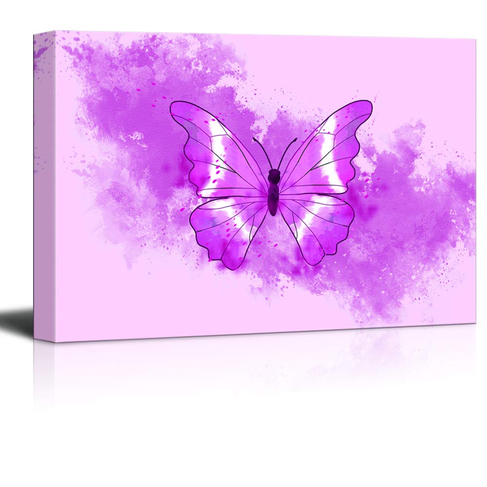 Wall26 Colorful Butterfly Canvas Wall Art - 12x18 Inch Framed Painting Print for Home Decor, Bedroom & Living Room | Perfect for Nature Lovers & Boho Style Interior Design