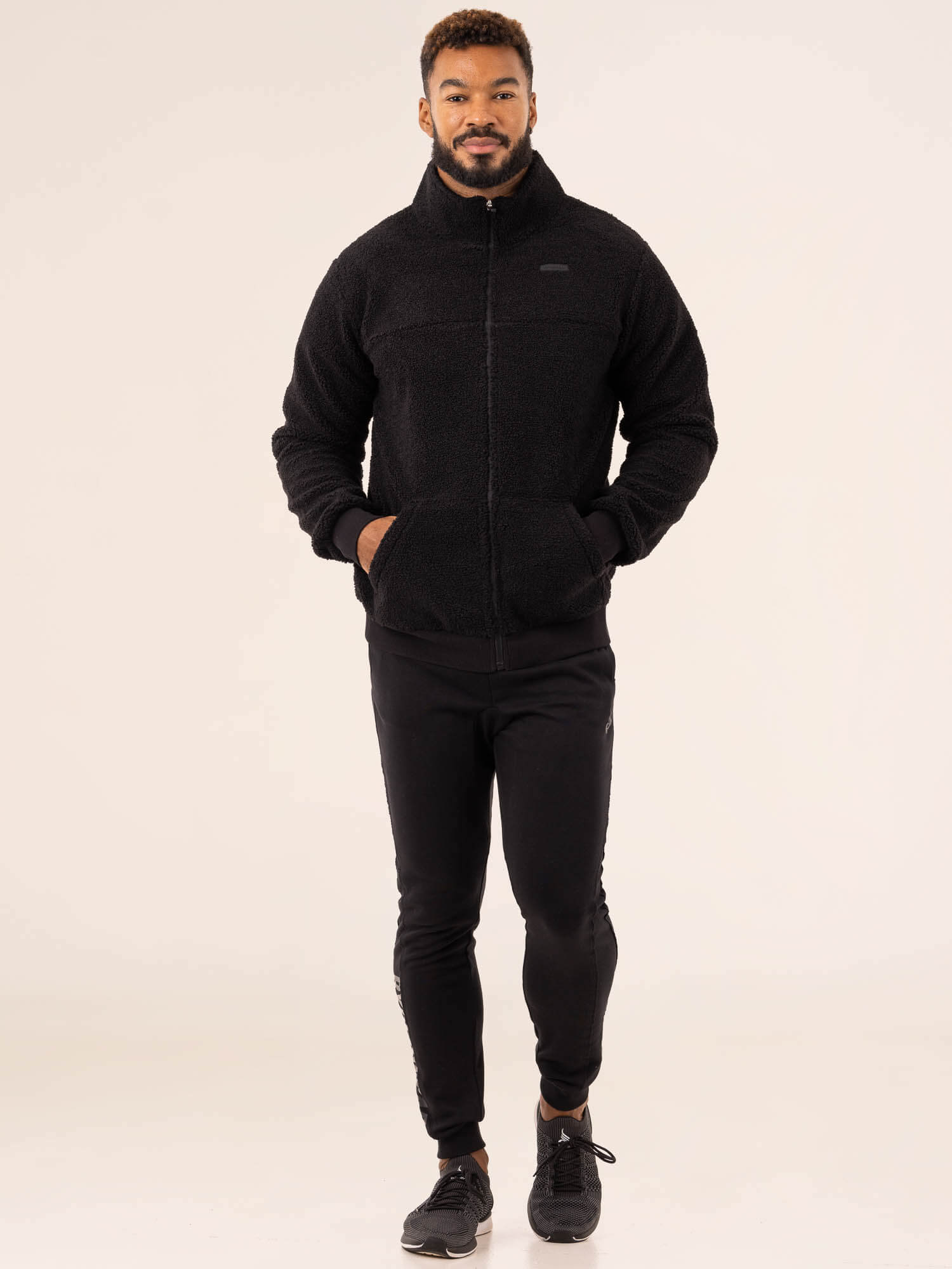 Flex Polar Fleece Jacket for Men & Women - Lightweight Warm Winter Coat, Water-Resistant Outdoor Jacket (Black) - Perfect for Hiking, Camping & Cold Weather Activities
