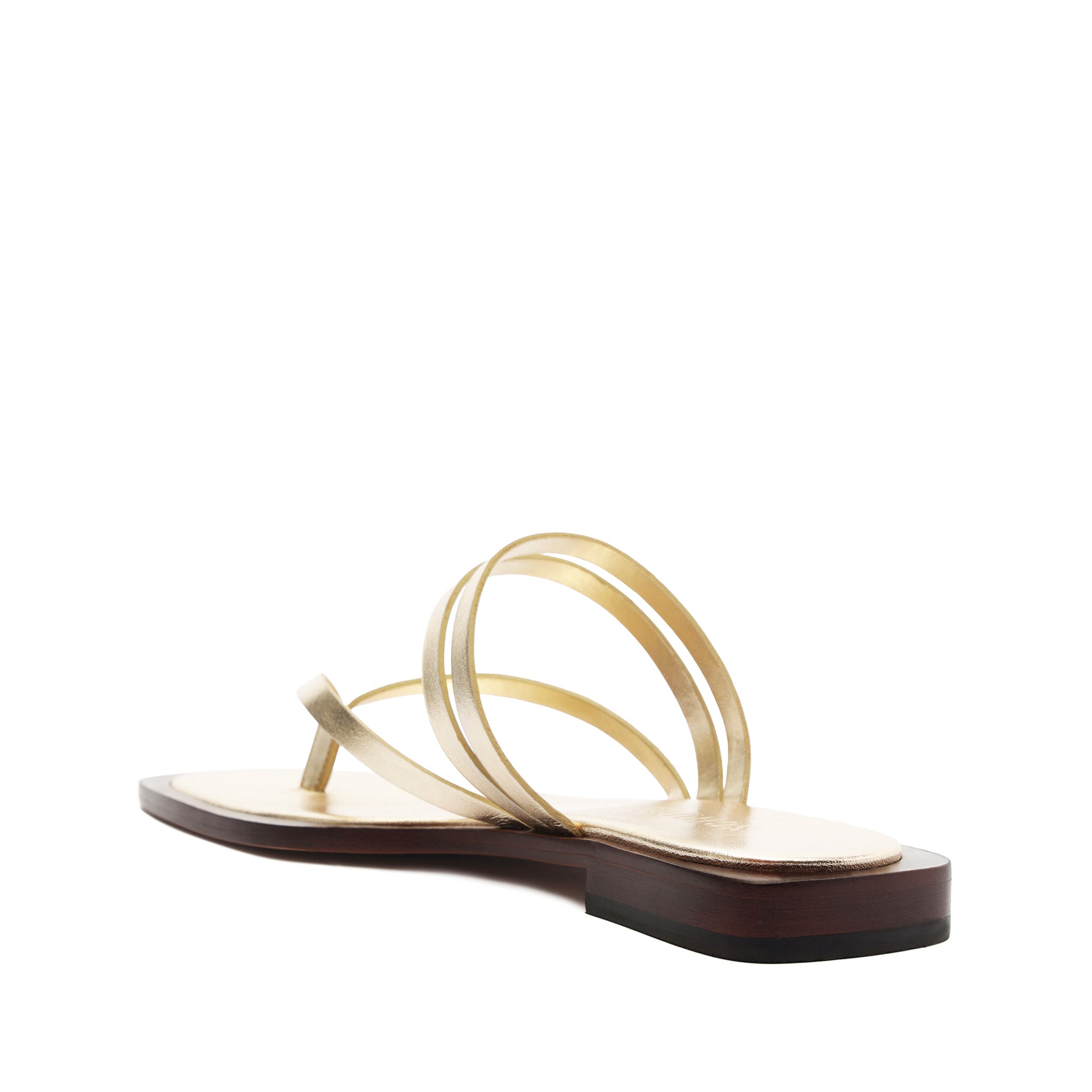 Rania Women's Metallic Leather Flat Sandals - Comfortable Casual Shoes for Summer, Beach, Walking & Vacation