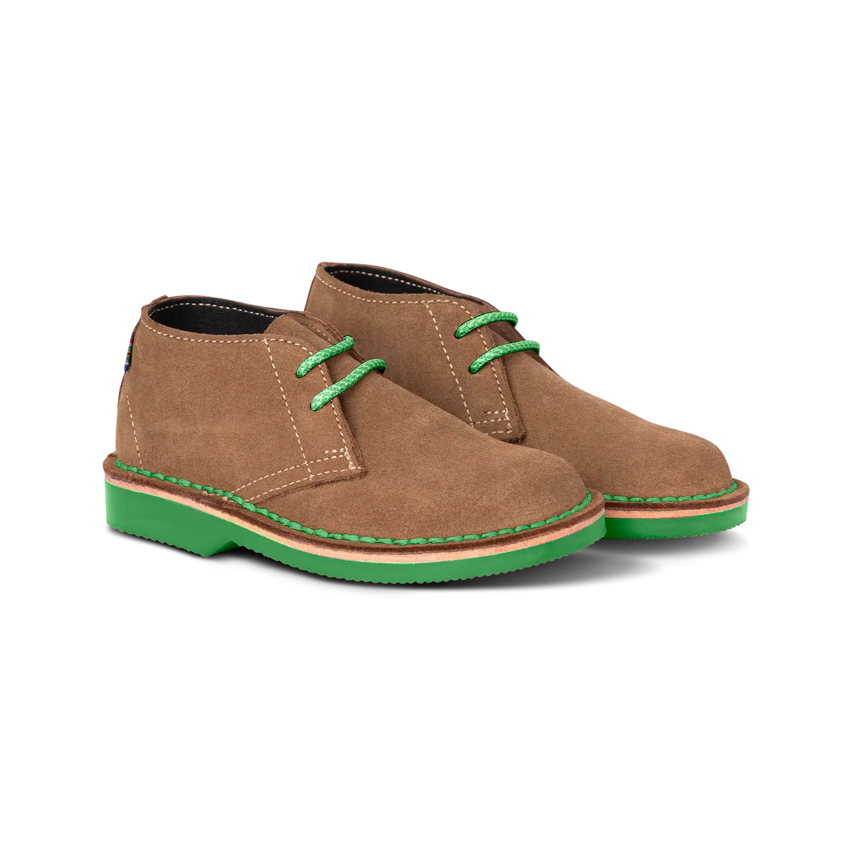 Veldskoen Kids Cooper the Croc Shoes - Comfortable Leather Slip-Ons with Green Sole | Perfect for School, Play & Outdoor Adventures