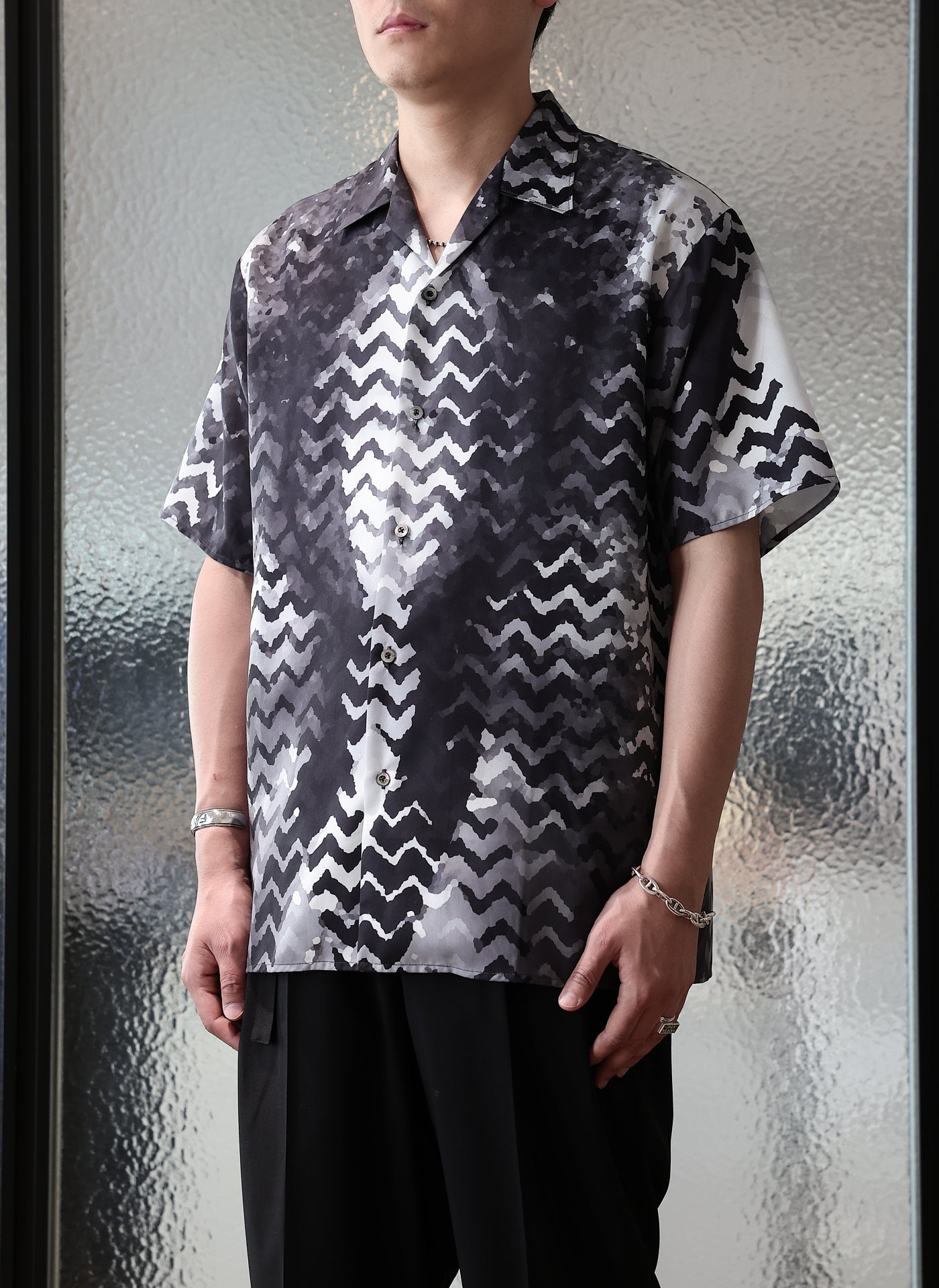 Ginevra de Benci Polyester Open Collar Shirt for Men - Casual Button Down Shirt with Breathable Fabric - Perfect for Office, Date Night & Outdoor Activities