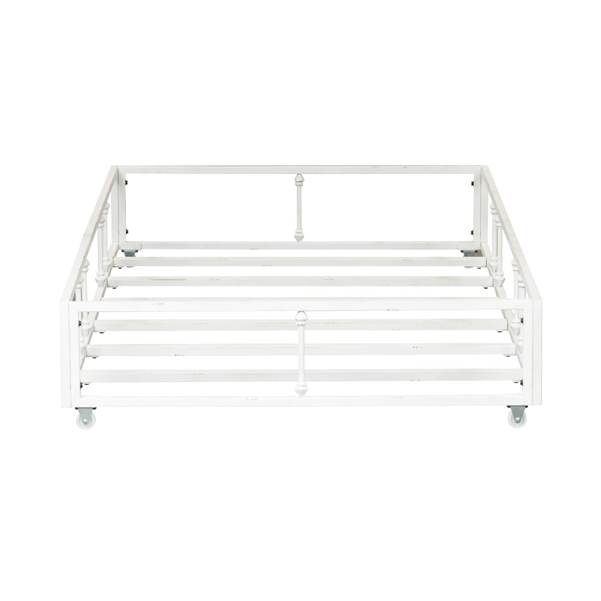 Liberty Furniture Industries Vintage Series Trundle Bed with Metal Frame - Perfect for Guest Rooms, Kids' Rooms & Small Spaces