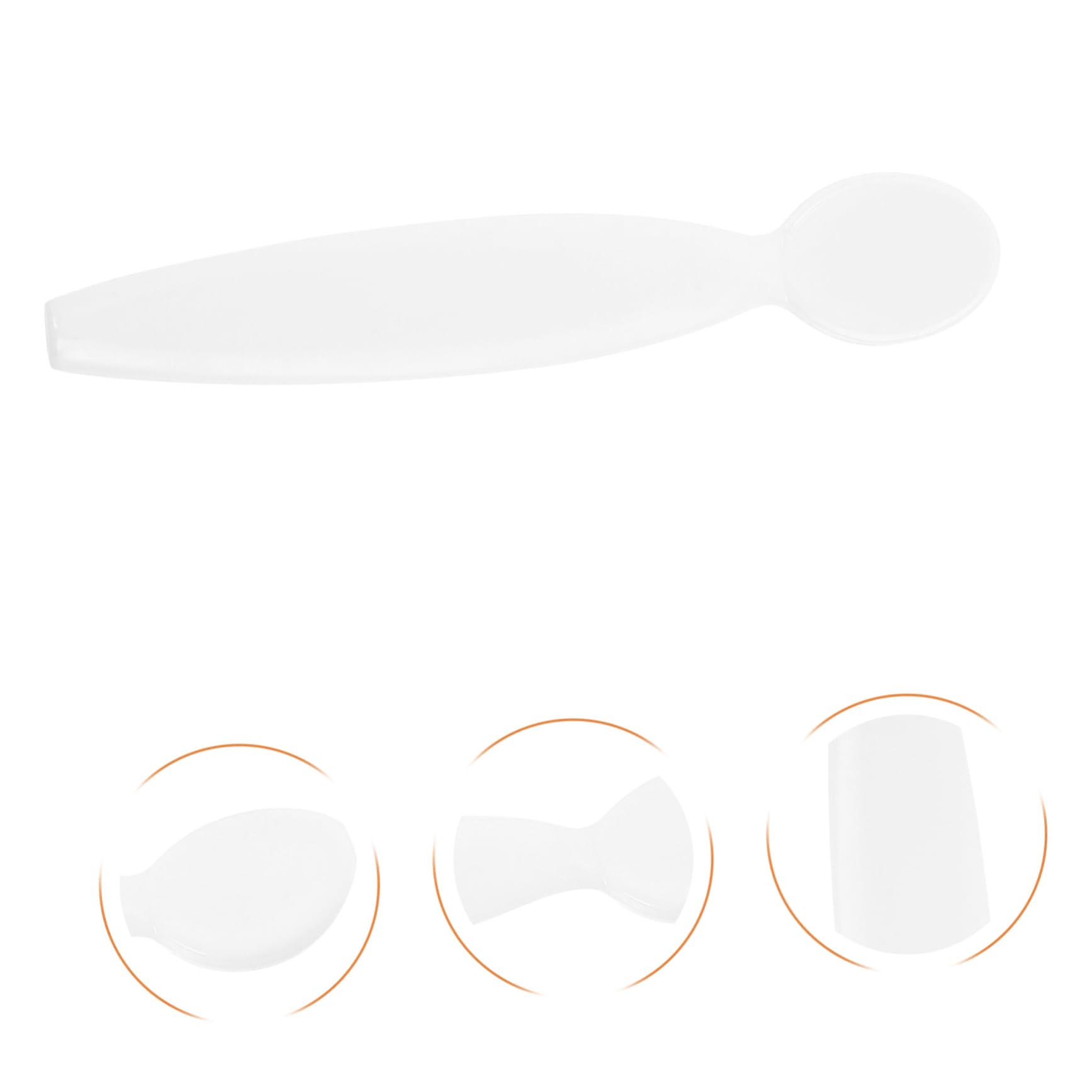 FOMIYES 20pcs Mini Lotion Spatula - White PP Cosmetic Spatula for Makeup, Skincare, Creams & Jars - Perfect for Travel, Salon & Home Use