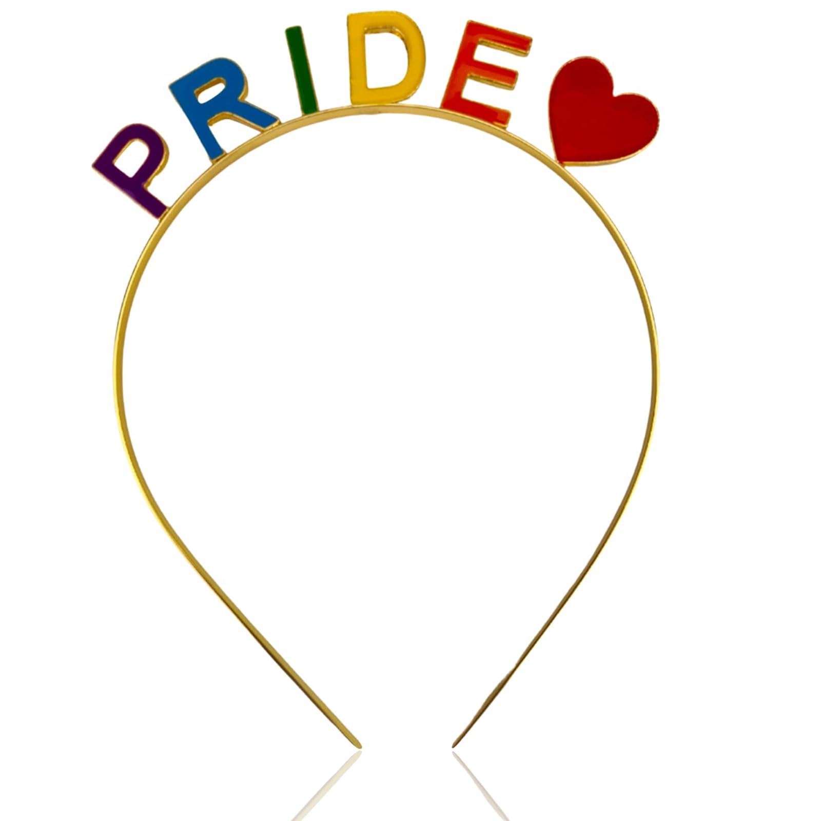 LGBT Pride Headband - Rainbow Hair Accessories for Pride Day, LGBTQ+ Events & Festivals - Perfect for Parades, Parties & Celebrations