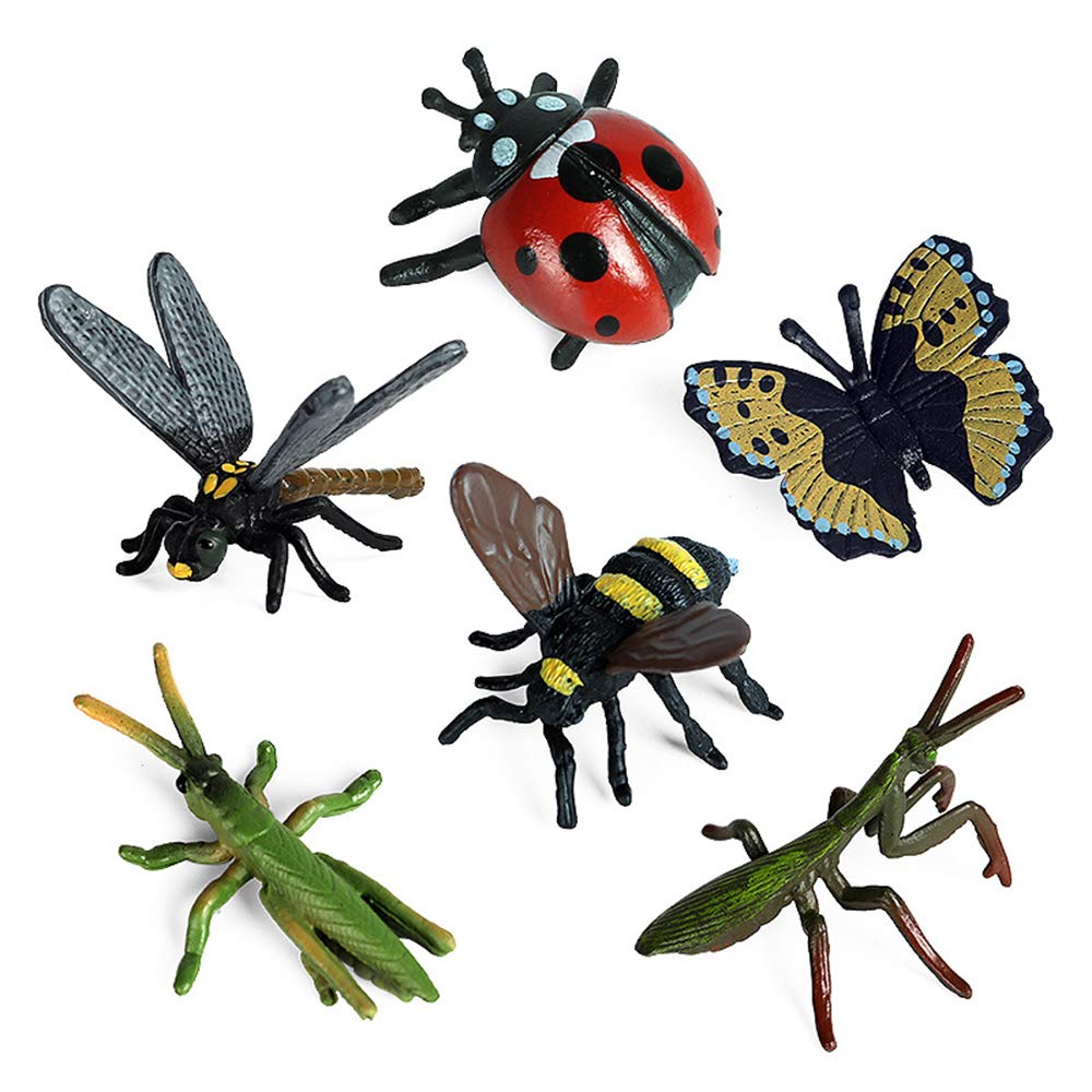 12 PCS Realistic Plastic Insect Figures - Wildlife Animal Bug Toys for Kids, Halloween Party Favors, School Projects & Educational Play | Perfect for Toddlers, Collectors & Science Learning