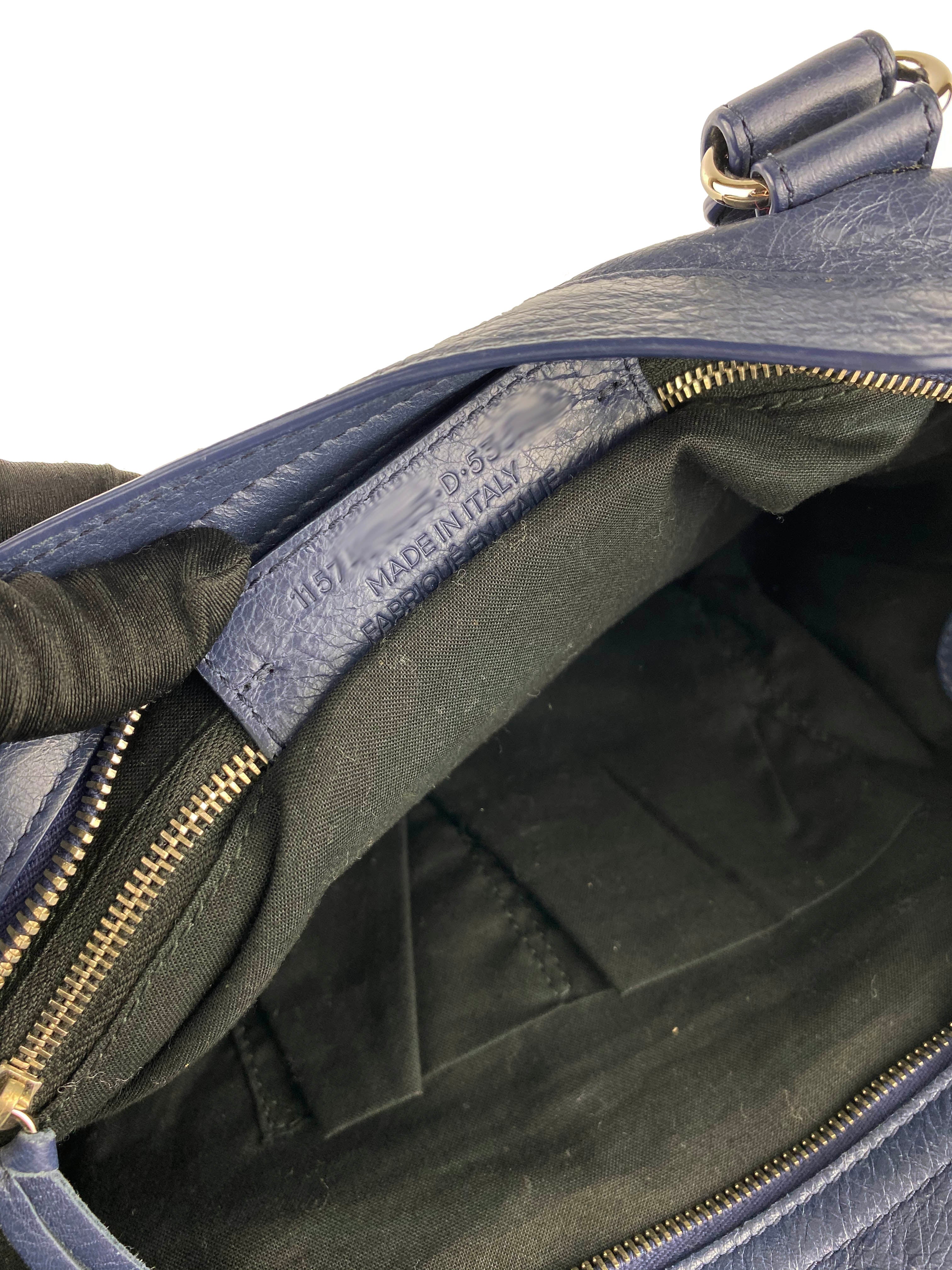 Balenciaga Navy City Bag - Stylish Designer Handbag for Women | Perfect for Work, Travel & Everyday Use