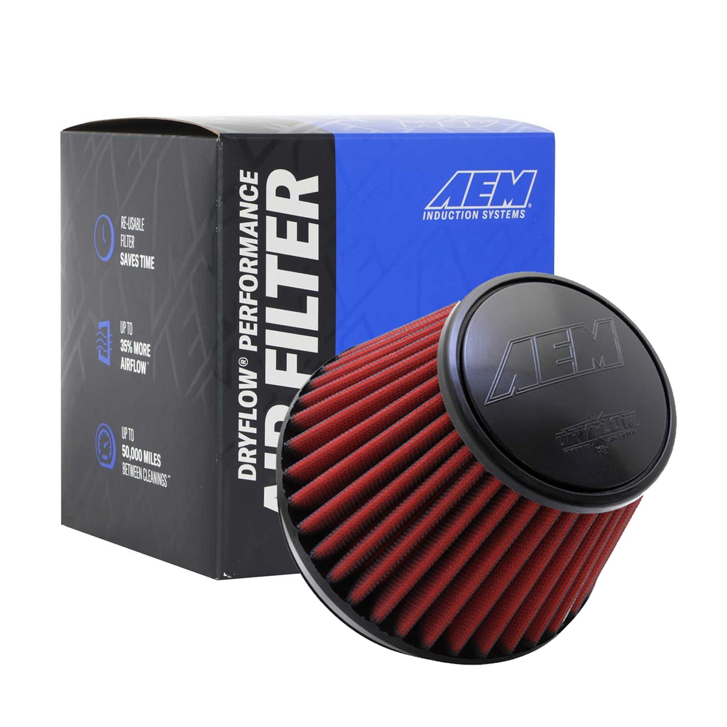 AEM Universal Washable Air Filter Cone Type 6