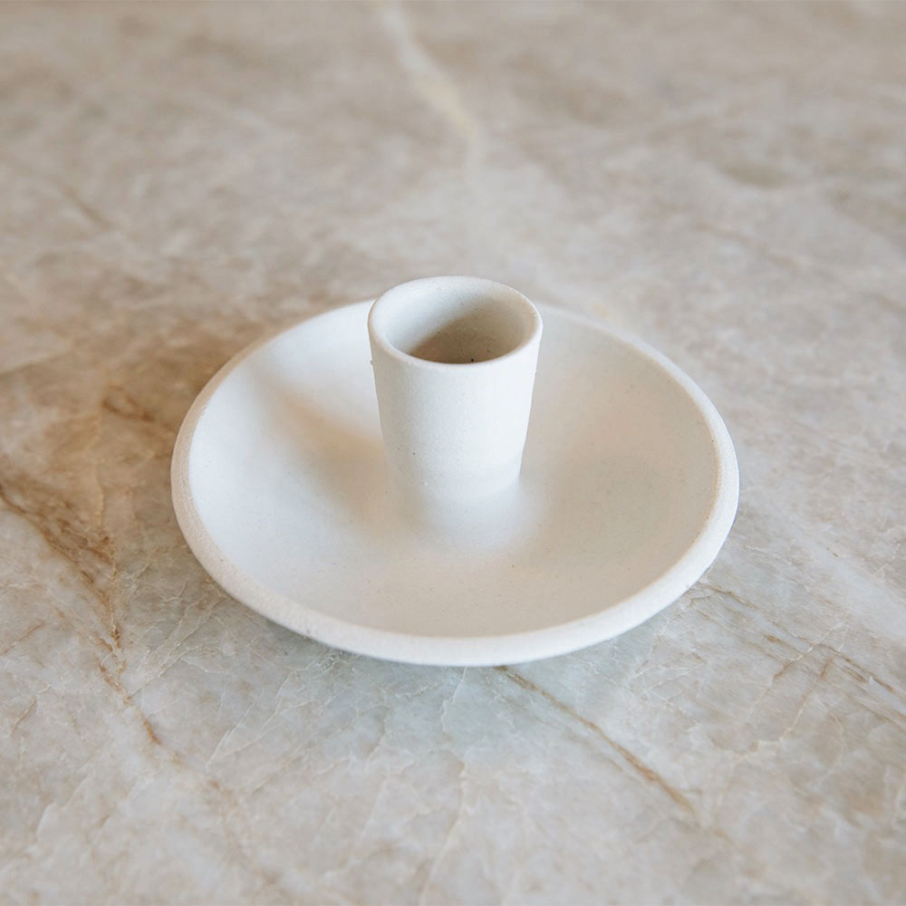 Elegant Ceramic Taper Candle Holder - Handcrafted Home Decor for Dining Table, Wedding Centerpiece & Romantic Ambiance