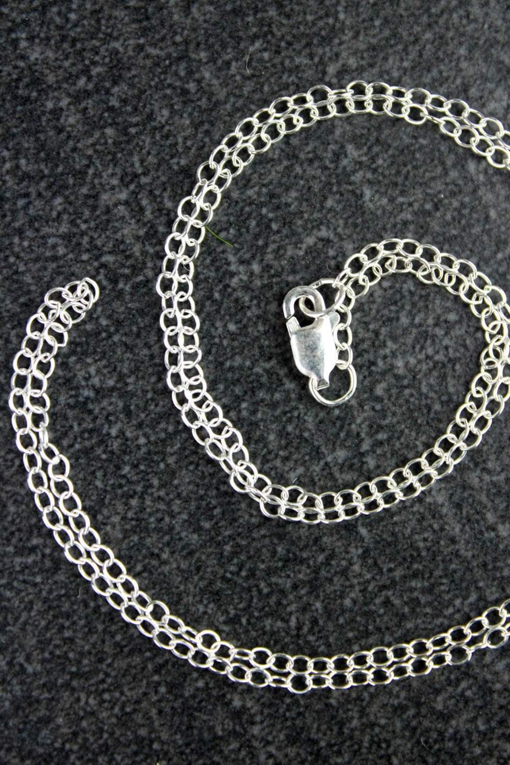 18 Inch Silver Flat Chain Necklace for Women - Dainty Layering Jewelry, Gift for Her, Perfect for Everyday Wear & Special Occasions