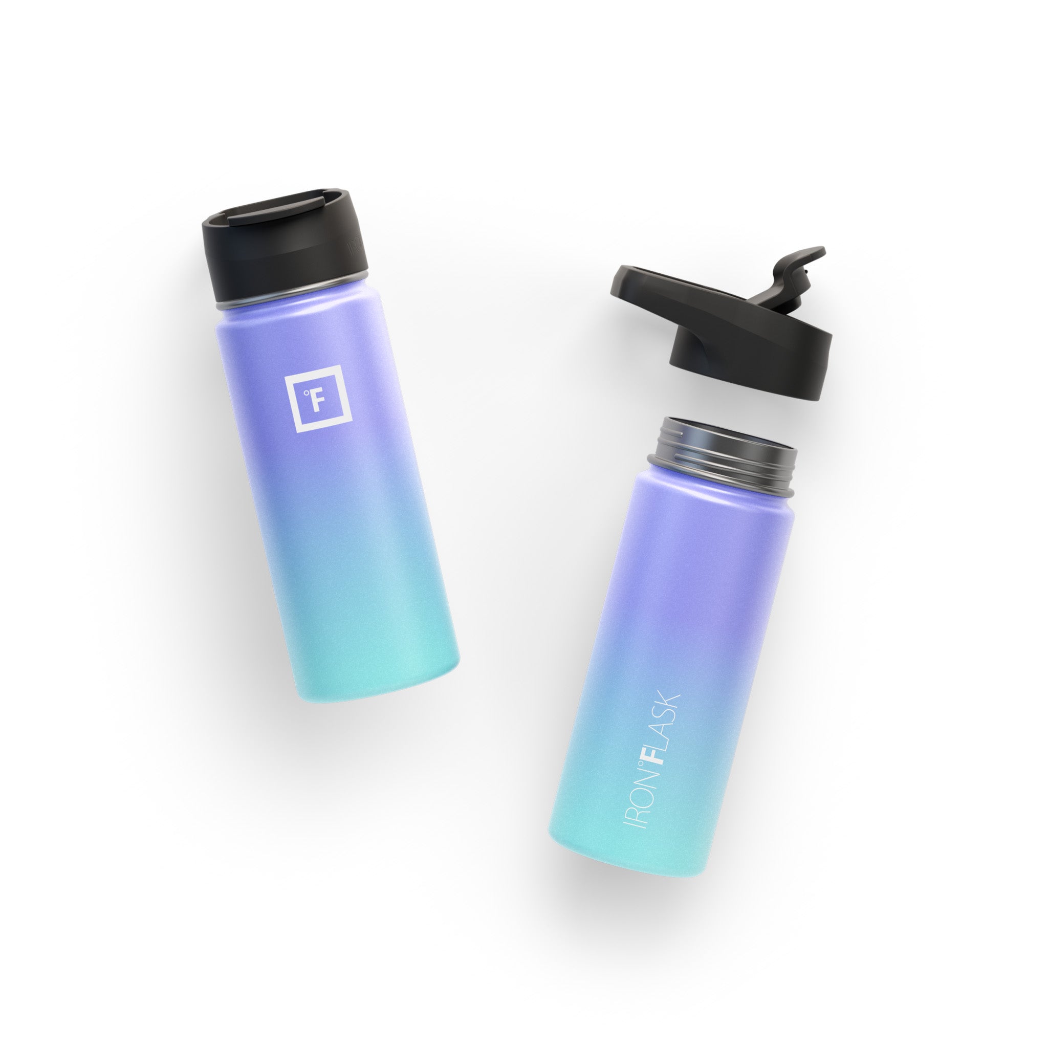 18 Oz Wide Mouth Water Bottle with Spout Lid - Leak Proof & BPA Free - Perfect for Gym, Hiking, Travel & Outdoor Activities