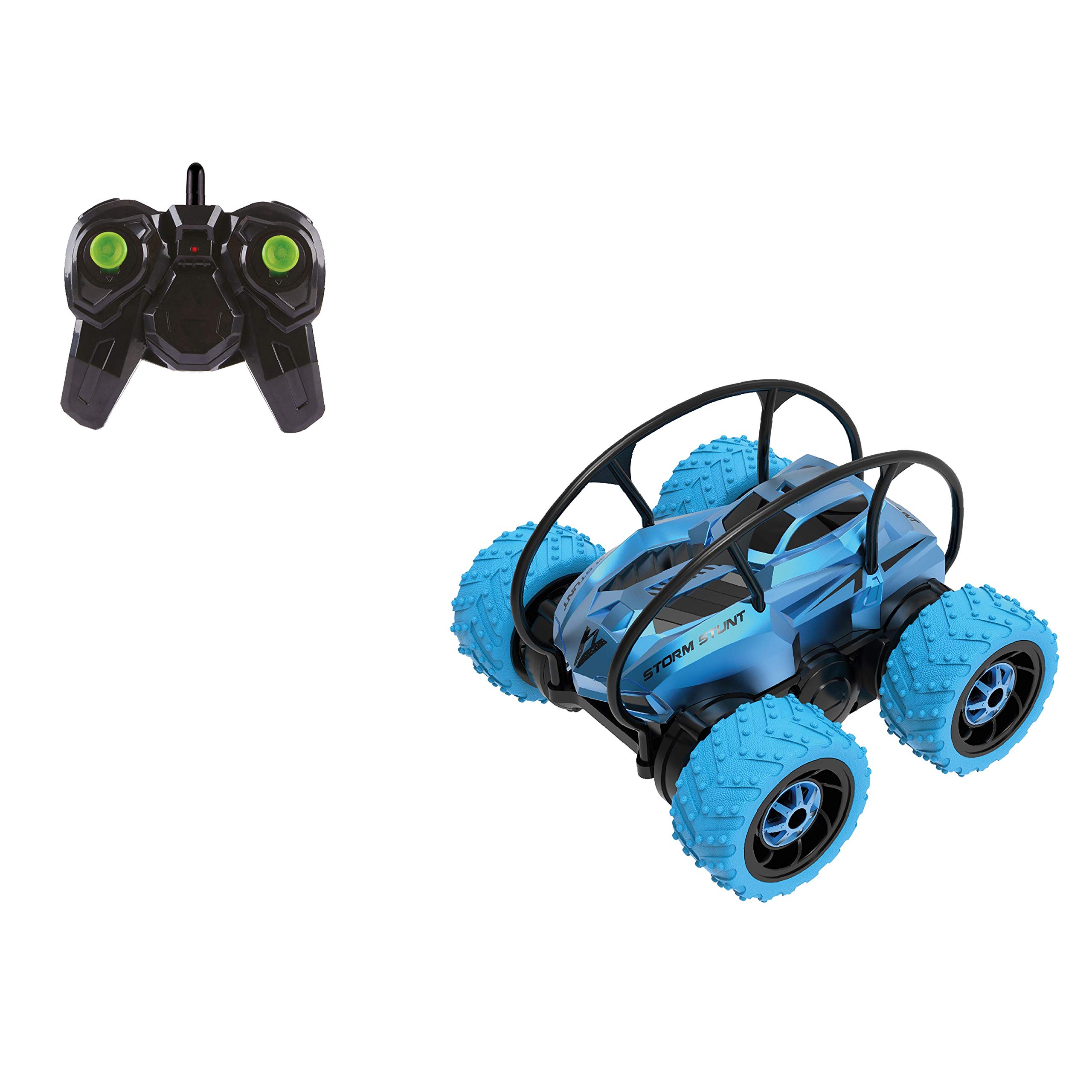 4 Wheel Stunt RC Car - High Speed Remote Control Car for Kids & Adults - Blue - Perfect for Outdoor Play, Backyard Racing & Stunt Shows
