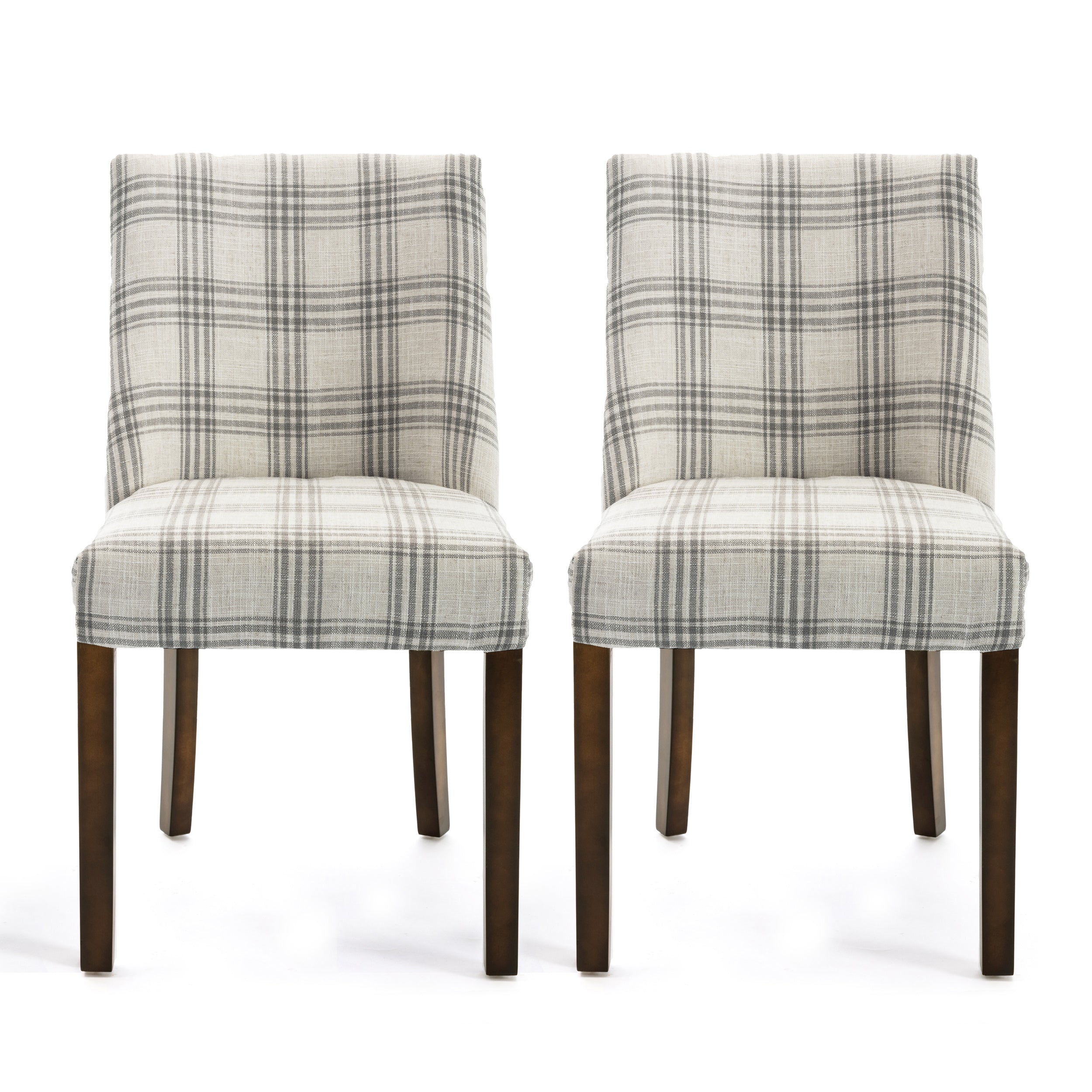 Modern Dining Chairs Set of 4 - Sturdy Wooden Kitchen Chairs with Padded Seats - Comfortable & Stylish for Home, Restaurant, or Office Use