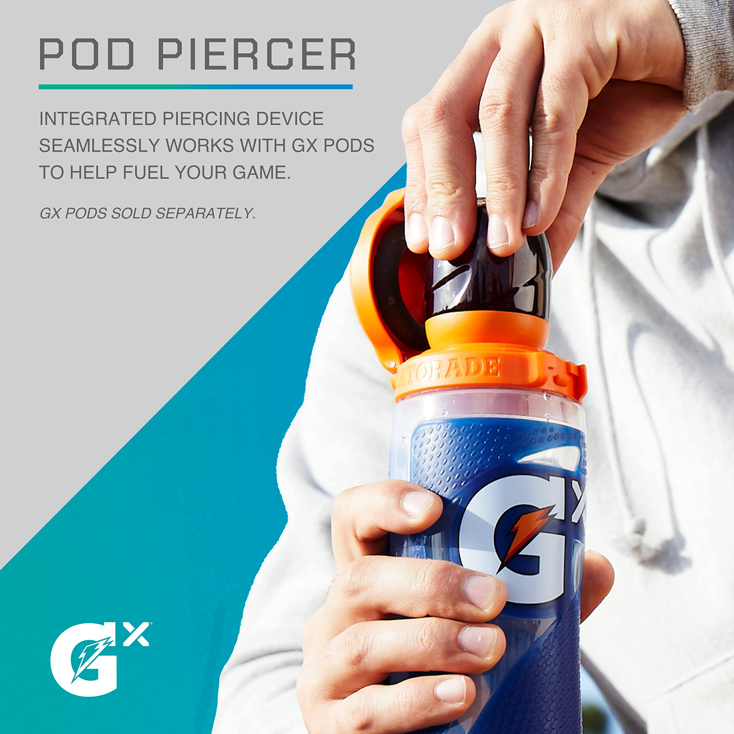Gatorade Gx Bottle 30oz - BPA-Free Plastic Water Bottle with Leak-Proof Lid for Gym, Sports & Outdoor Activities - Red