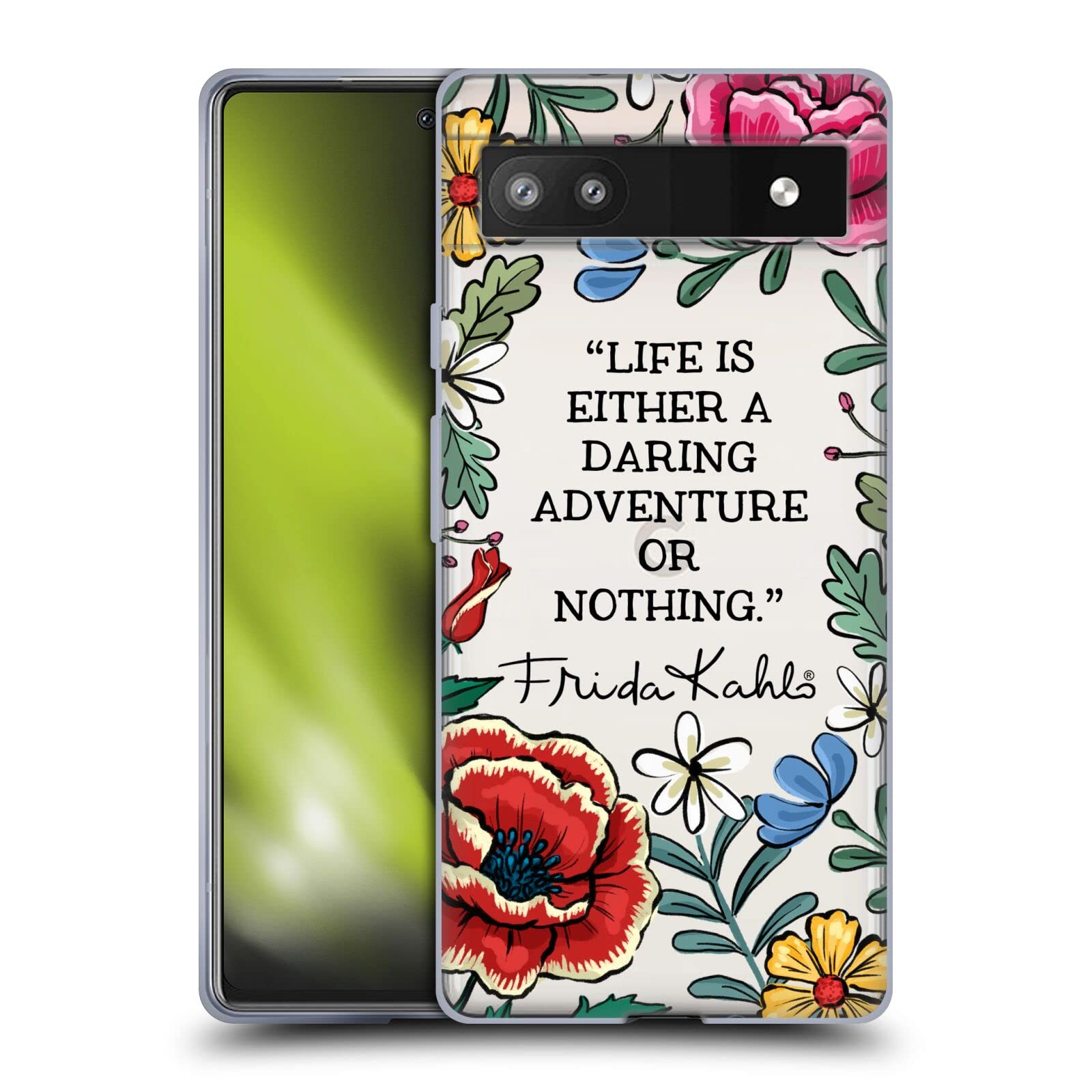 Frida Kahlo Art Phone Case for Google Pixel 6a - Daring Adventure Design for Daily Use