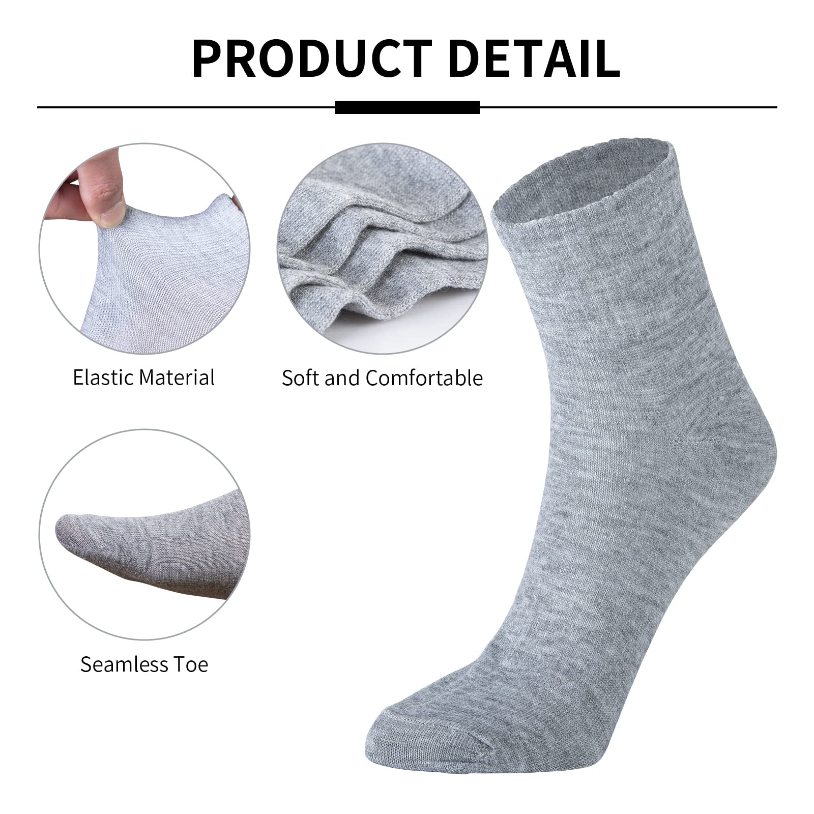 720 Pairs Men's Quarter Ankle Socks Bulk Pack - Breathable Moisture-Wicking Athletic Socks for Running, Gym & Casual Wear - Comfortable Unisex Socks for Men & Women (Great for Homeless Shelters & Donations)